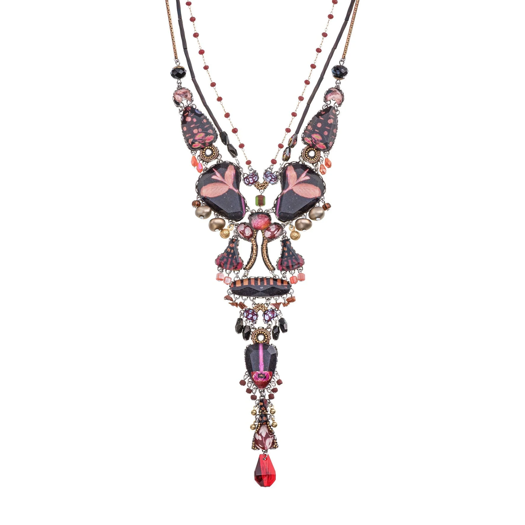 Ayala Bar Rosy Clay Set, Blosura Necklace