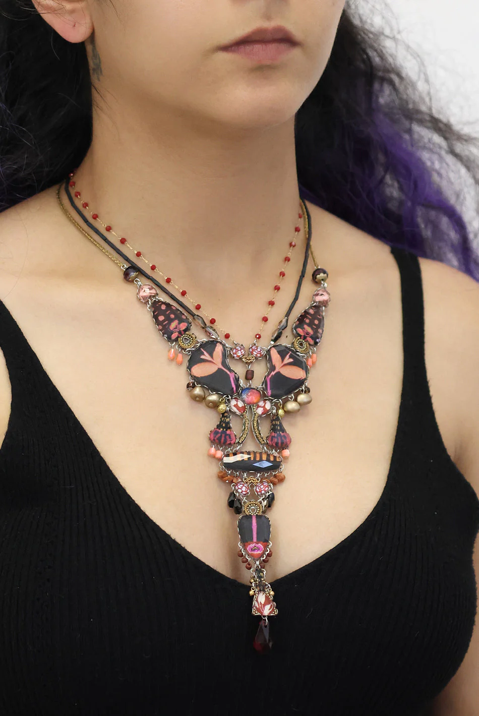 Ayala Bar Rosy Clay Set, Blosura Necklace - Image 2