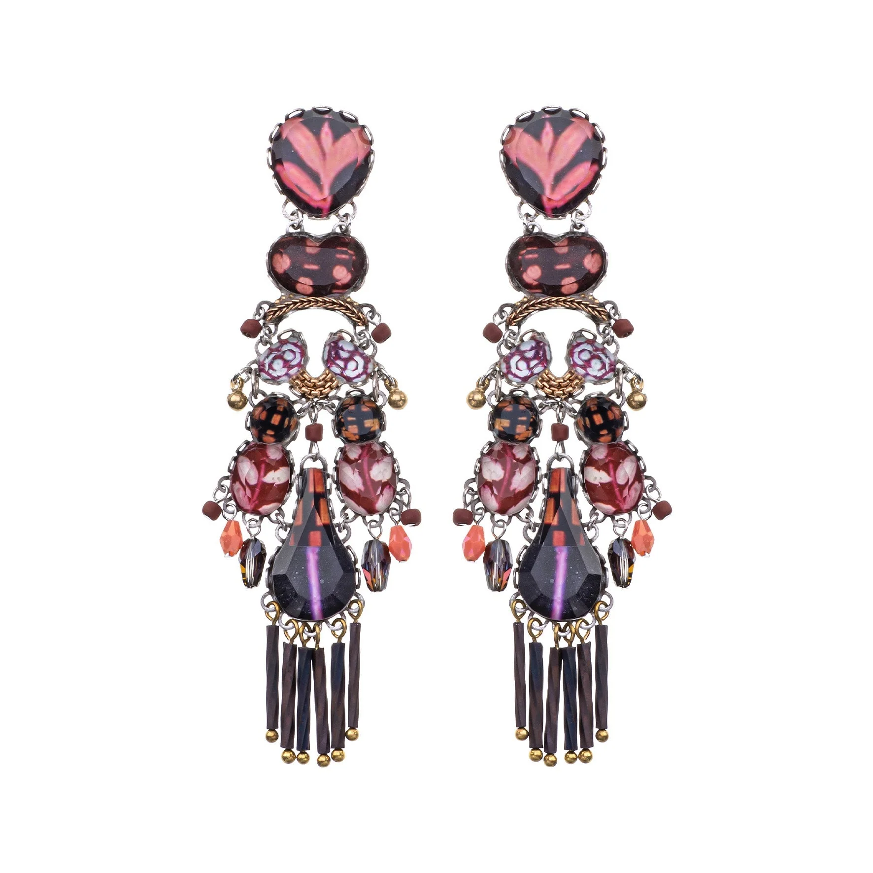 Ayala Bar Rosy Clay Set, Dasaria Earrings
