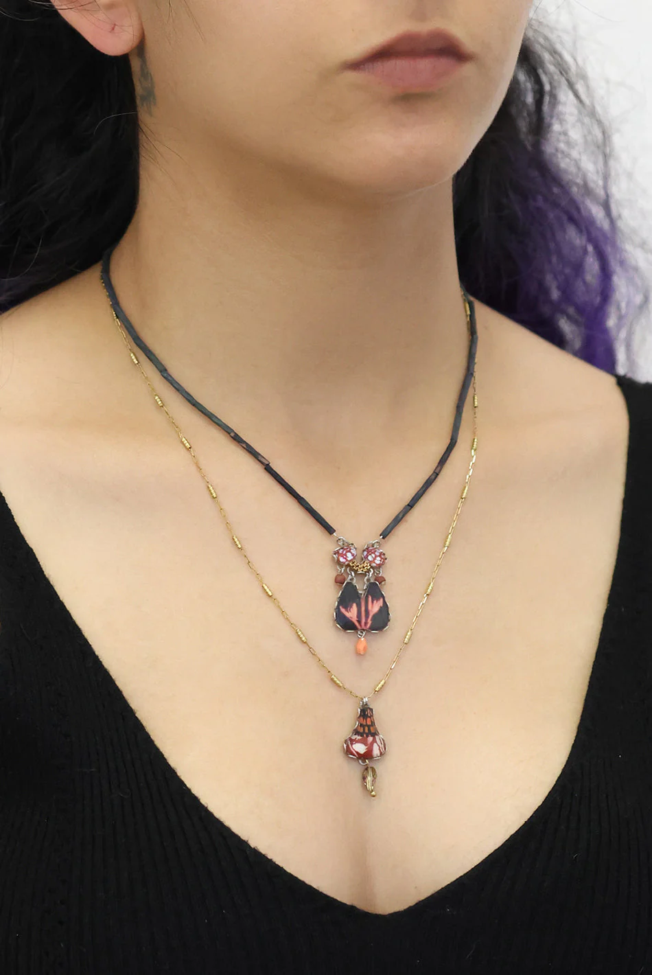 Ayala Bar Rosy Clay Set, Milobra Necklace - Image 2