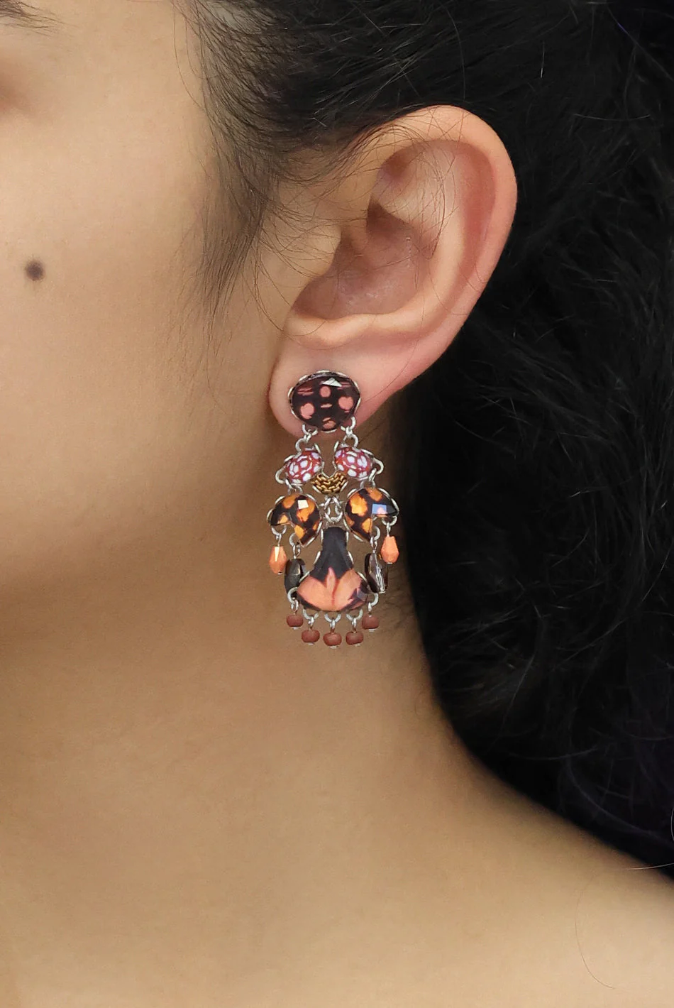 Ayala Bar Rosy Clay Set, Rosava Earrings - Image 2
