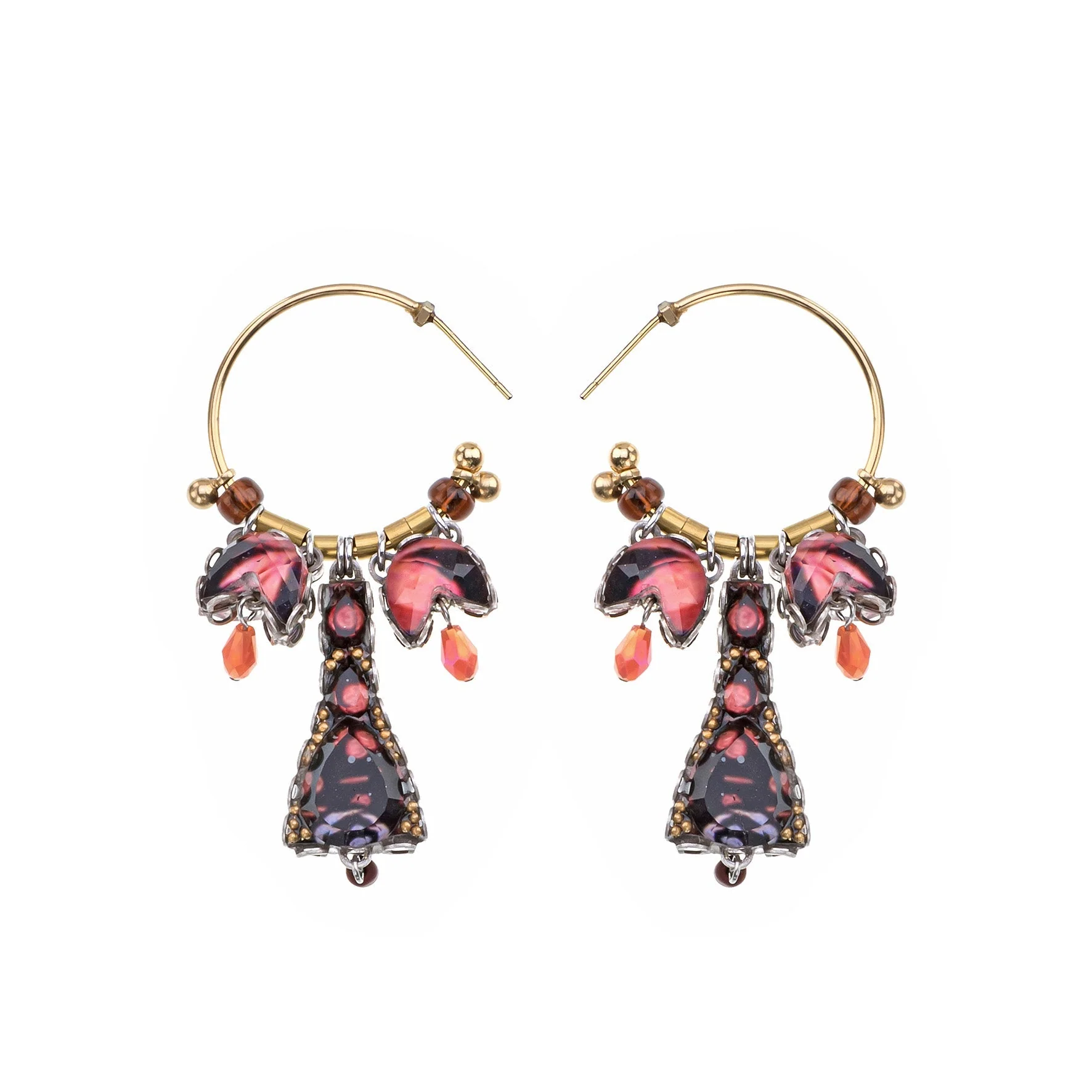 Ayala Bar Rosy Clay Set, Rosocoa Earrings