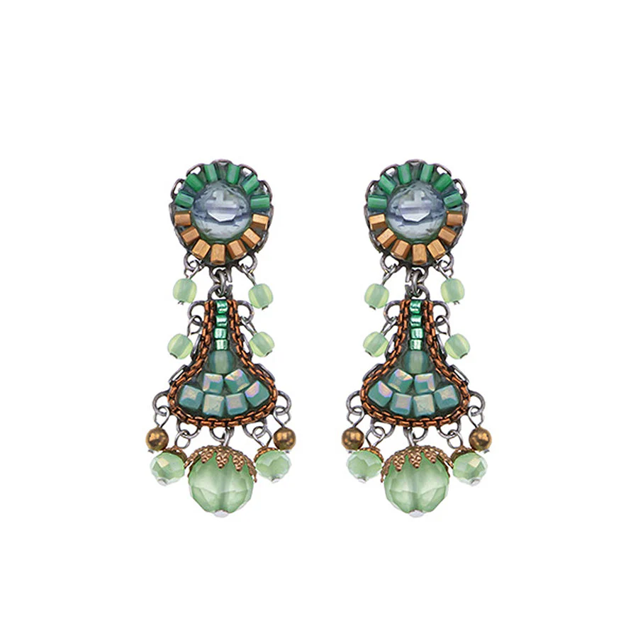 Ayala Bar Seagrass Set, Designer Earrings, Eelgrass