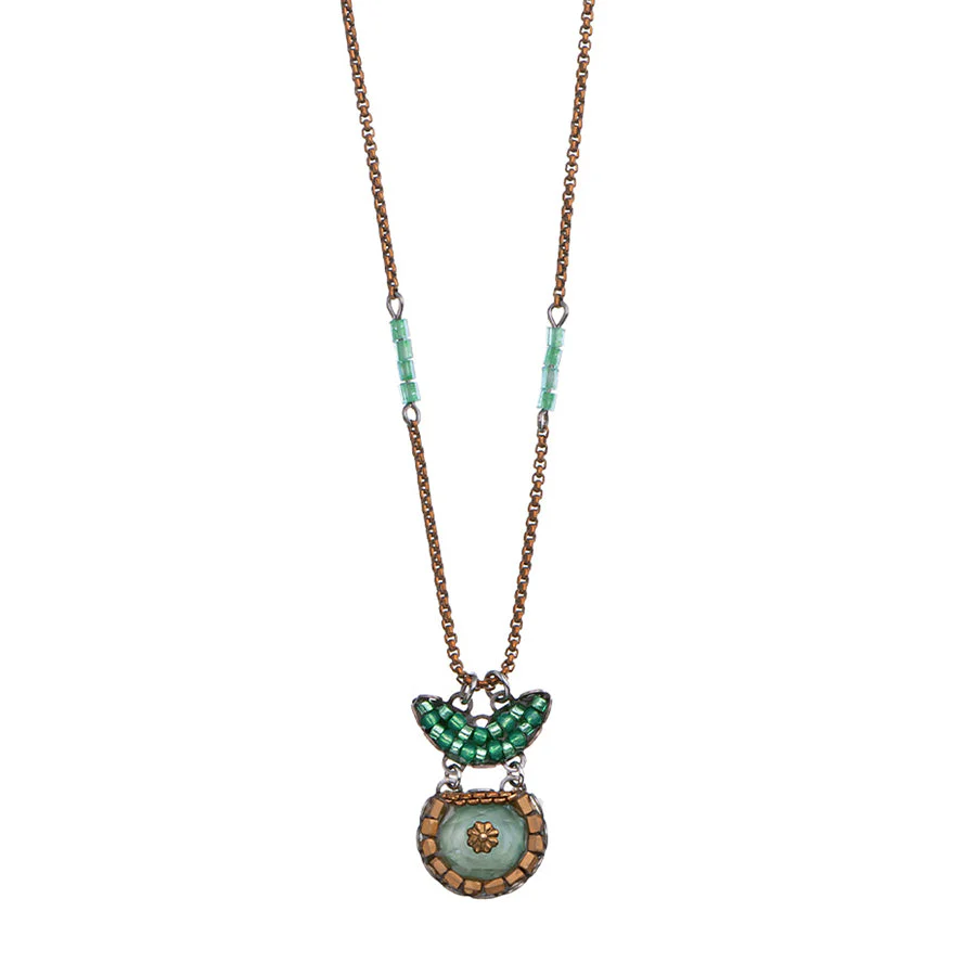 Ayala Bar Seagrass Set, Pendant Necklace, Amamo