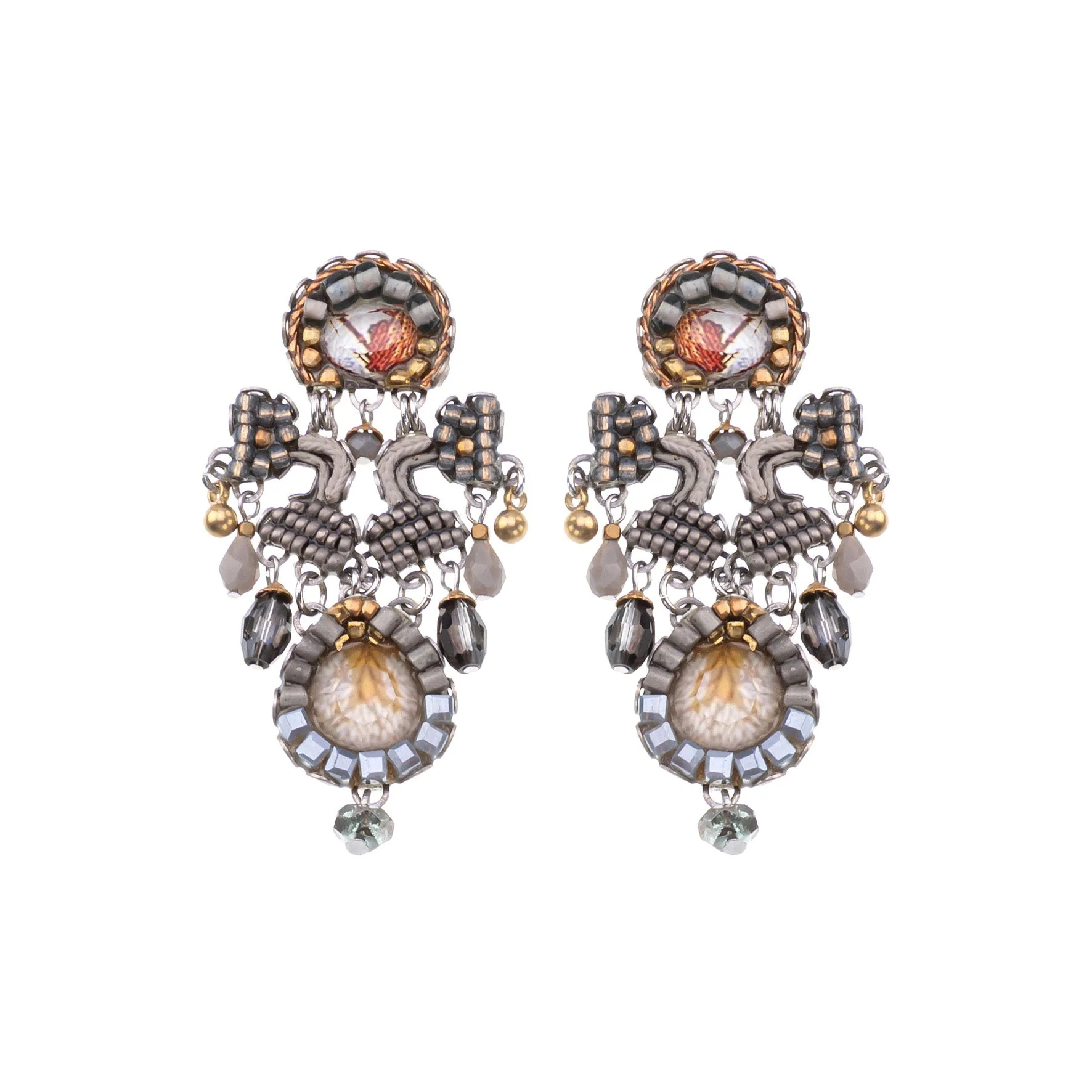 Ayala Bar Shivering Moonlight Set, Ice Earrings