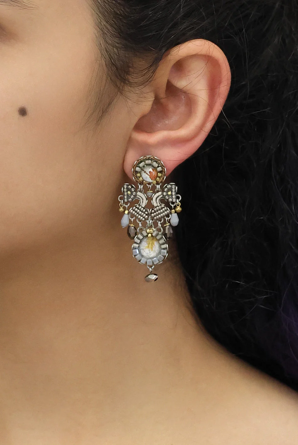 Ayala Bar Shivering Moonlight Set, Ice Earrings - Image 2