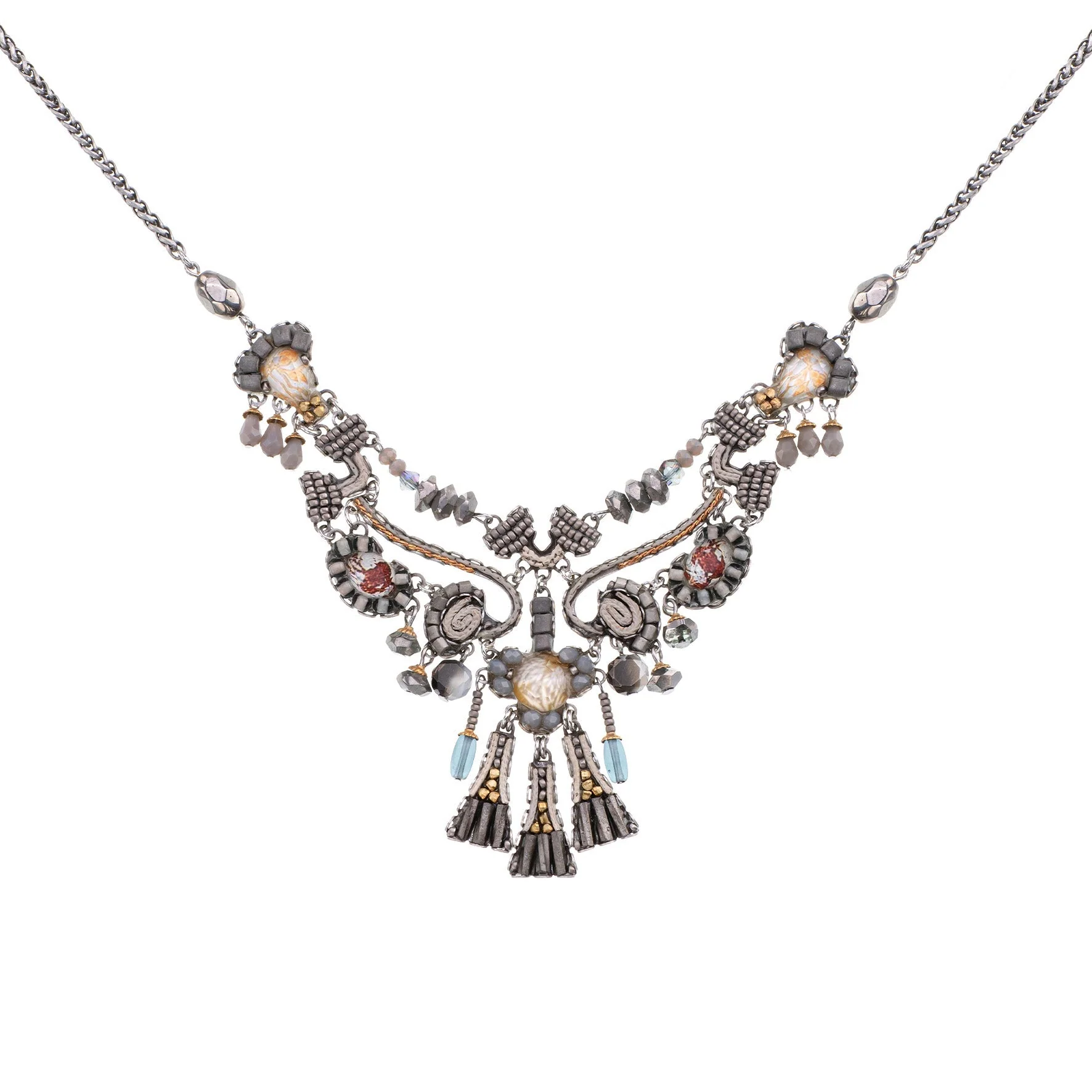Ayala Bar Shivering Moonlight Set, Mirror Necklace