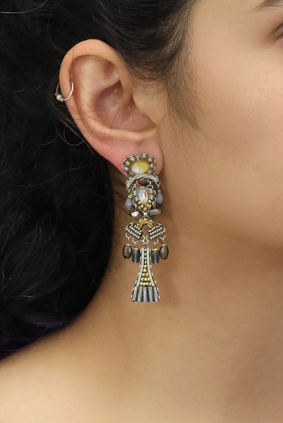 Ayala Bar Shivering Moonlight Set, Mist Earrings - Image 2