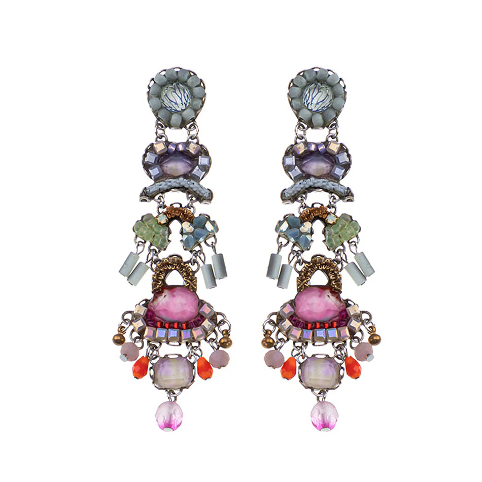 Ayala Bar Spring Awakening Set, Long Beaded Earrings, Corola
