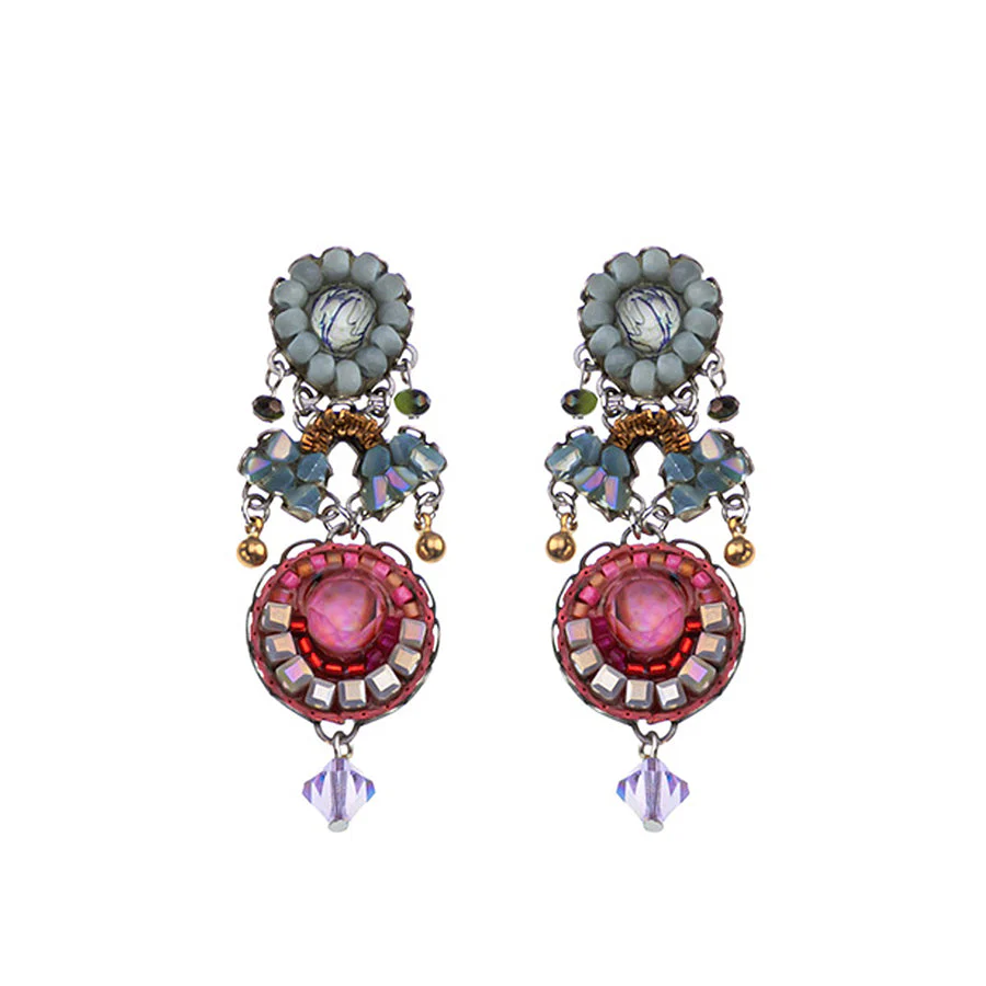Ayala Bar Spring Awakening Set, Pastel Beaded Earrings, Vernal