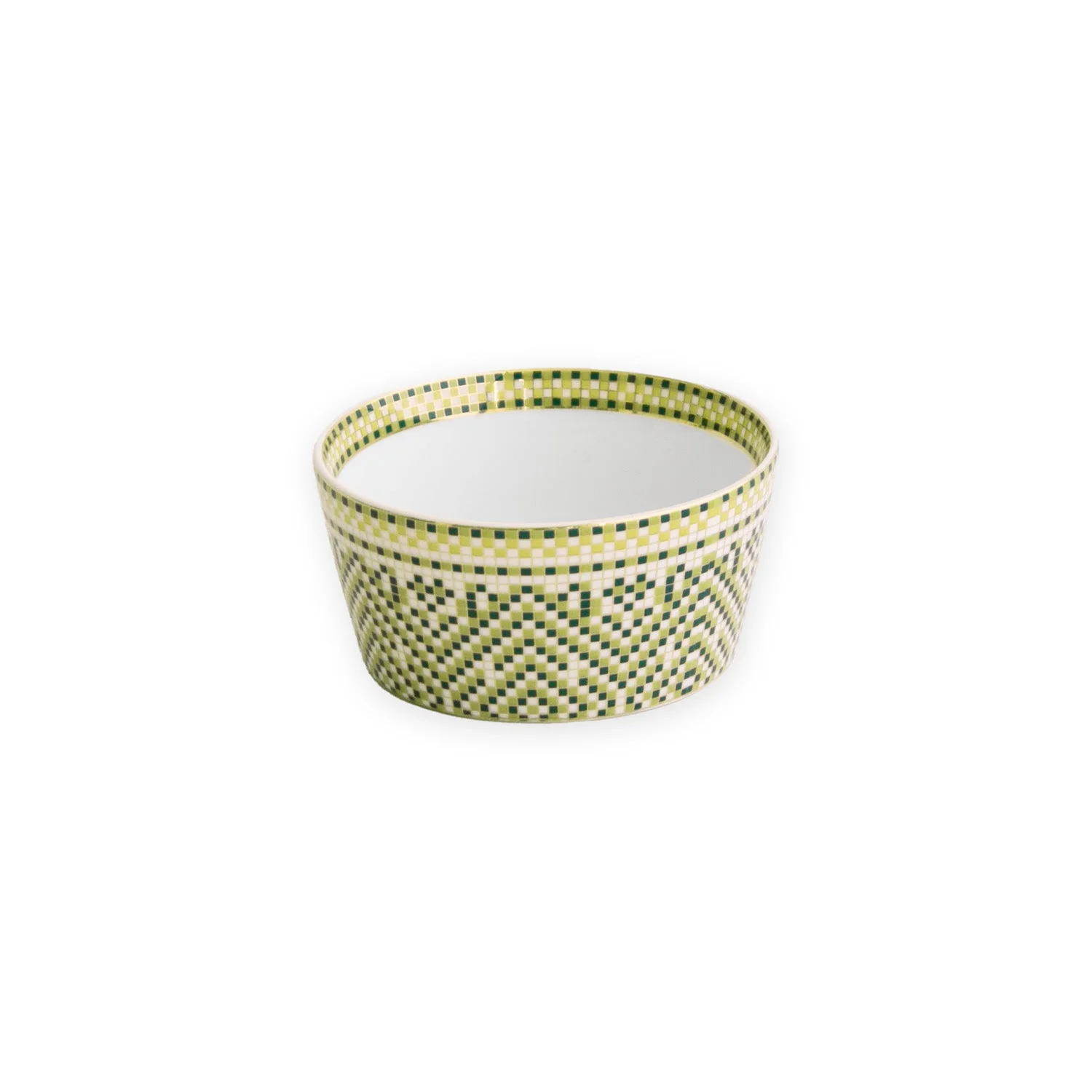 Beatriz Ball CERAMIC Ravenna Small Dip Bowl Set of 4 Green & Gold