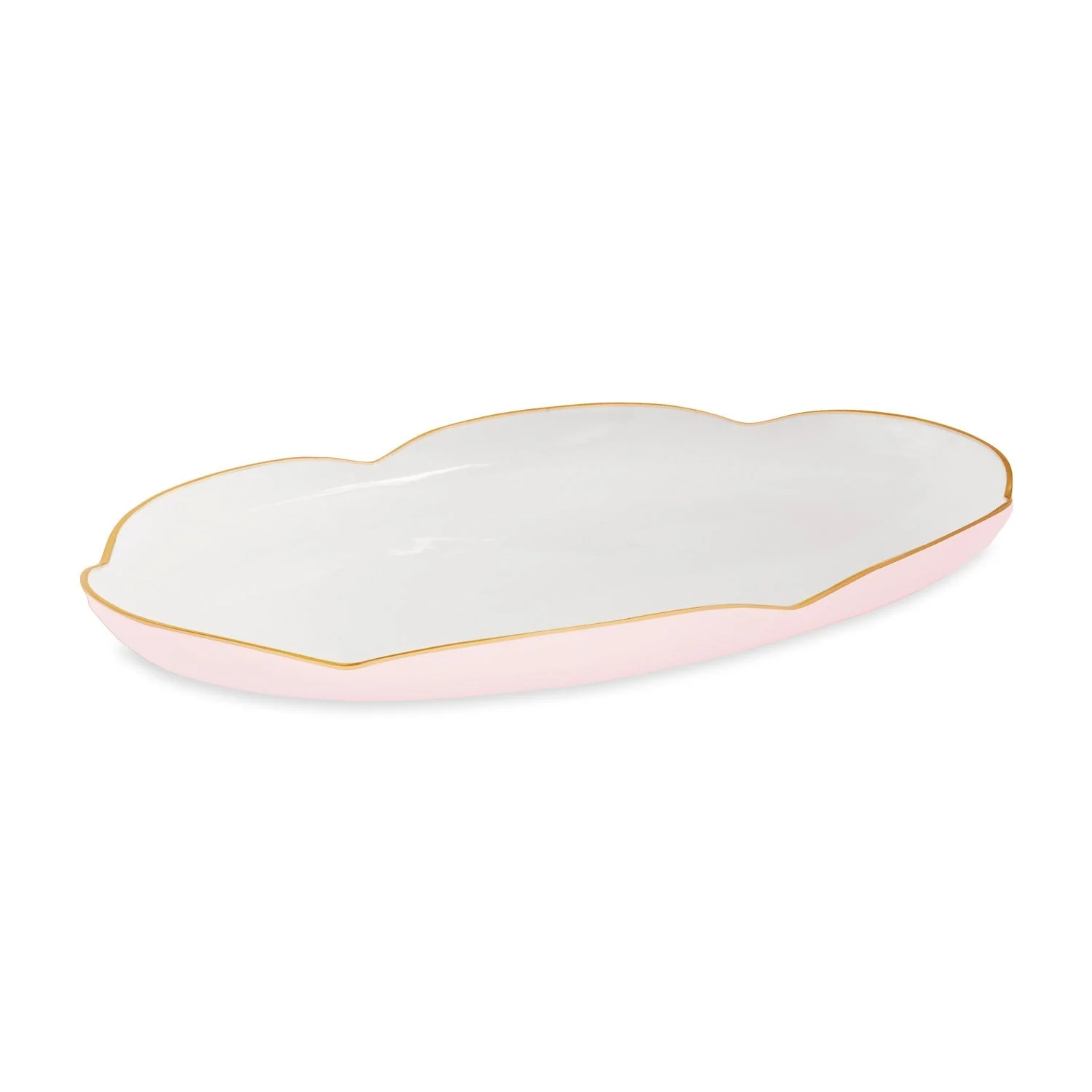 Beatriz Ball ENCANTO Amelia Oval Tray Camellia and White
