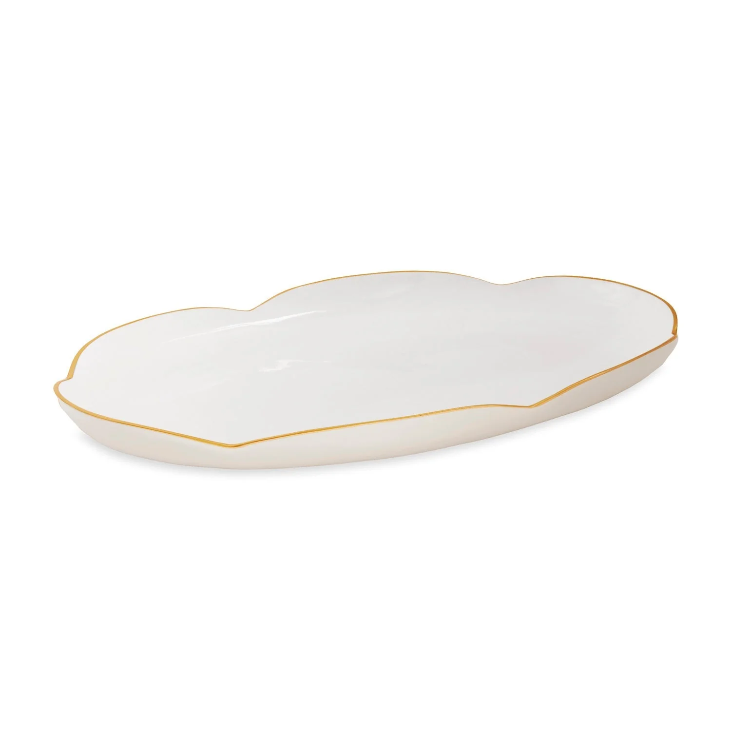 Beatriz Ball ENCANTO Amelia Oval Tray Cream and White