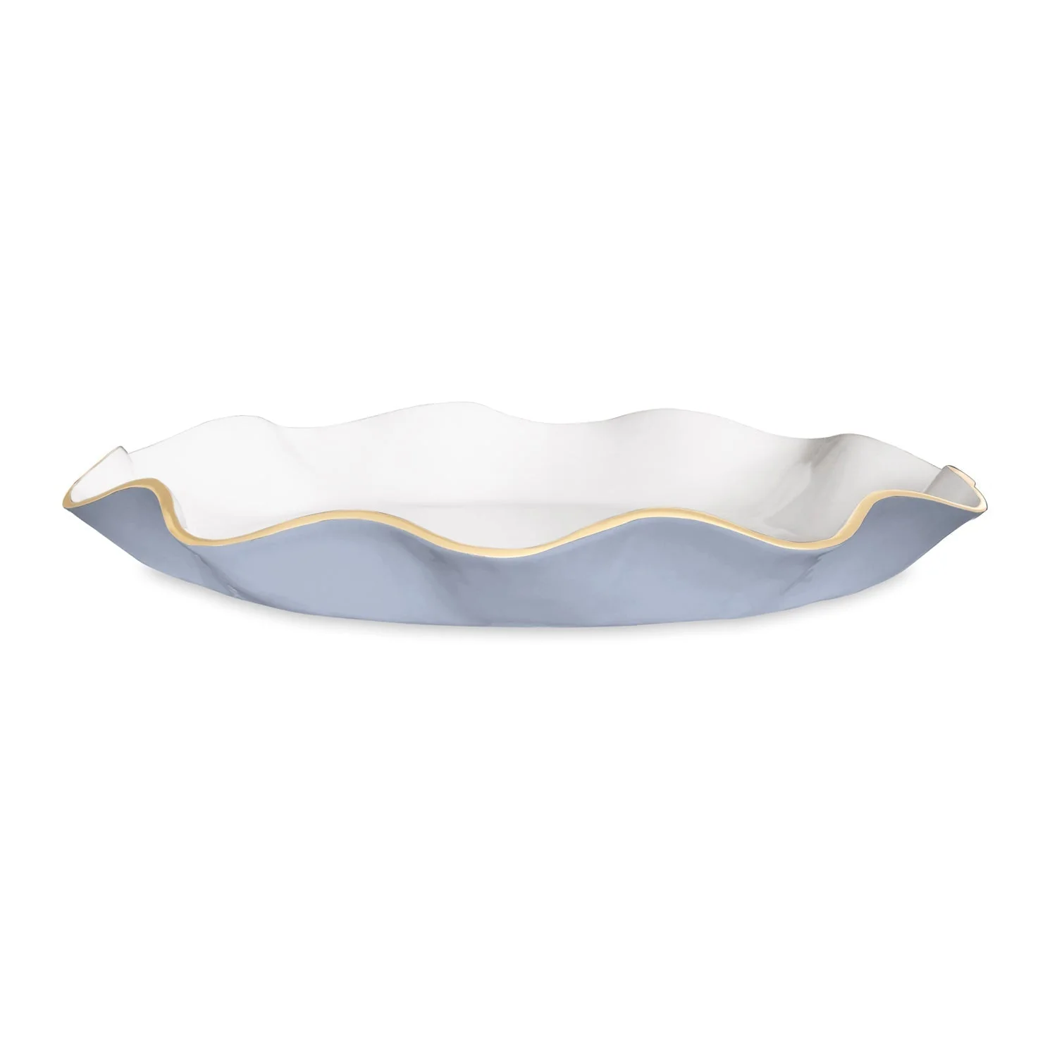 Beatriz Ball ENCANTO Carola Large Round Platter (Periwinkle and White)
