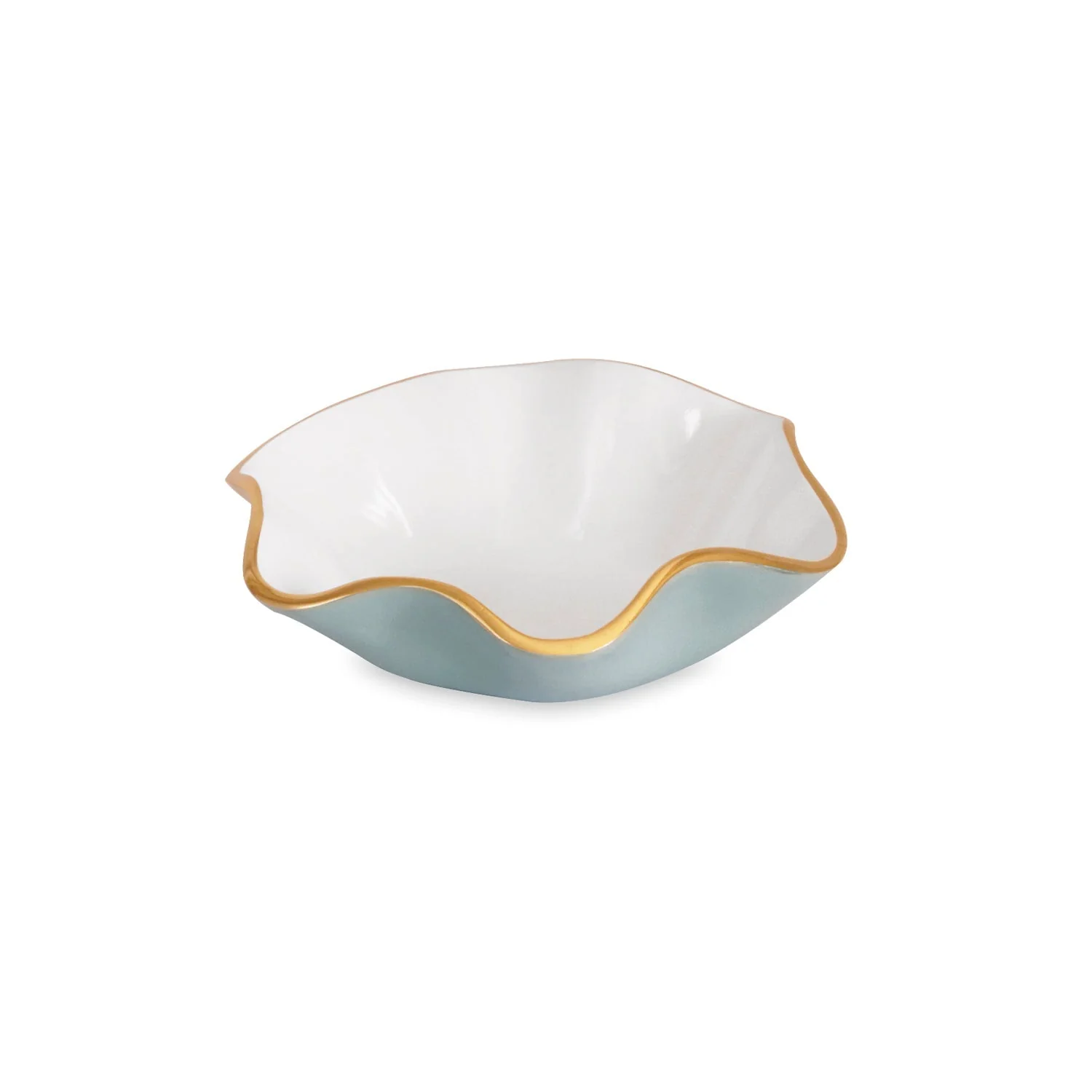 Beatriz Ball ENCANTO Carola Small Round Bowl Slate and White