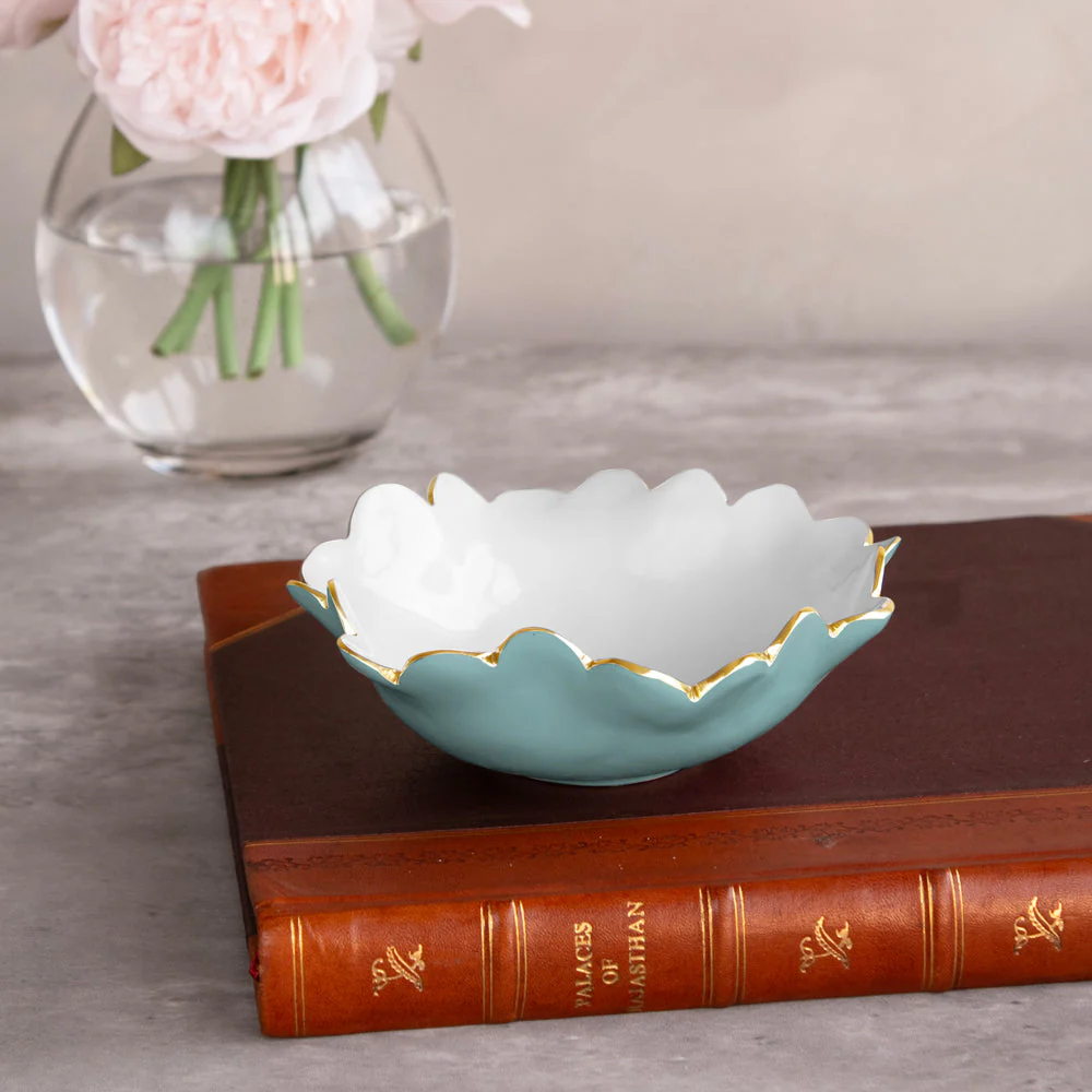 Beatriz Ball ENCANTO Colette Mini Round Bowl (Turquoise and White) - Image 3