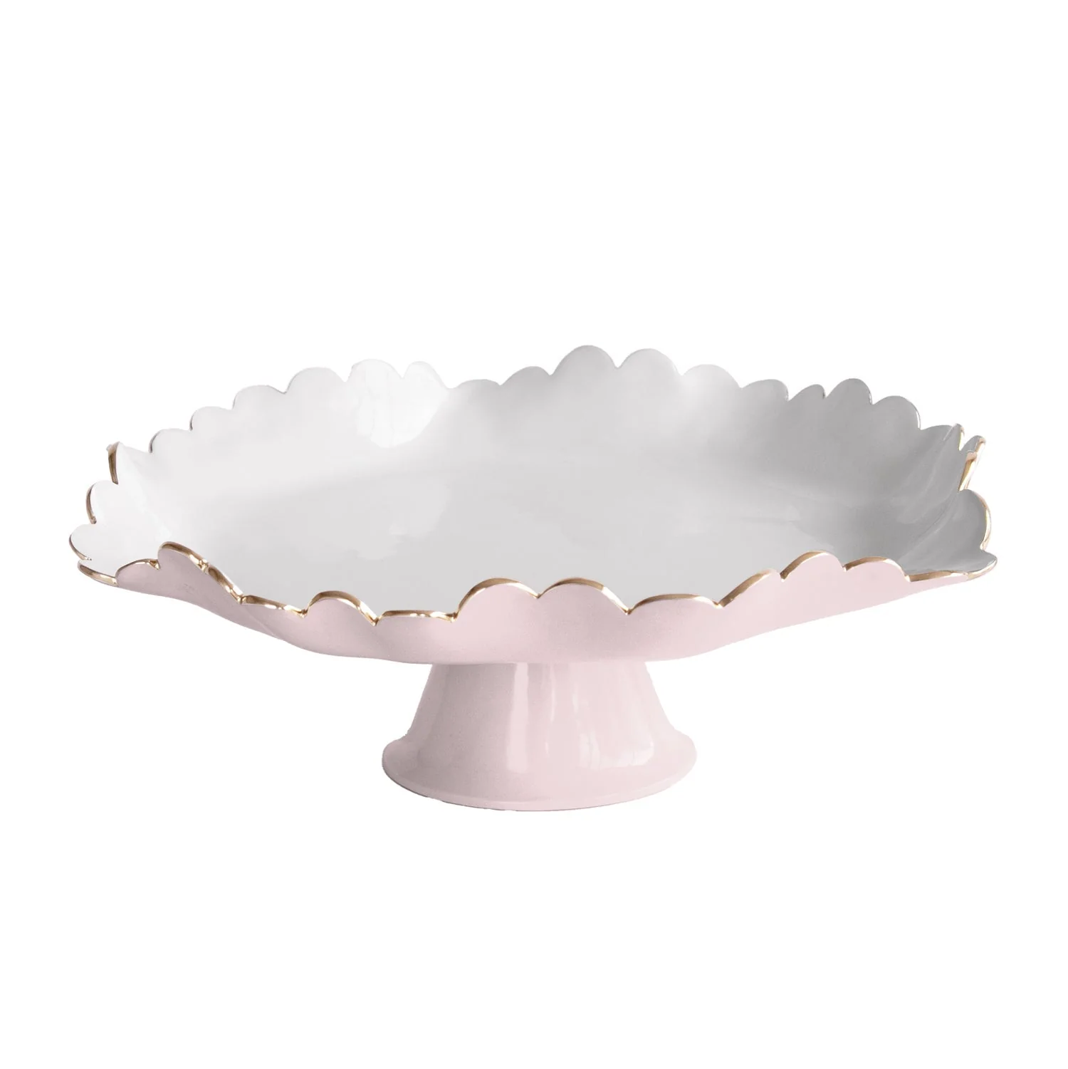 Beatriz Ball ENCANTO Colette Pedestal Cake Plate (Camellia and White)