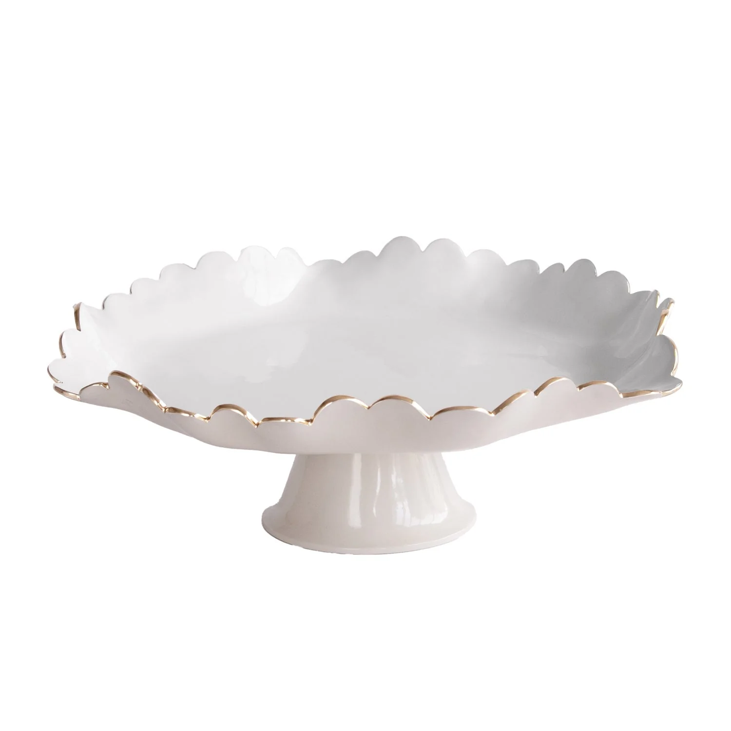 Beatriz Ball ENCANTO Colette Pedestal Cake Plate (Cream and White)