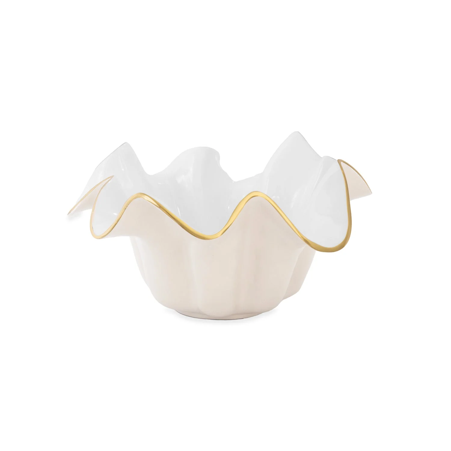 Beatriz Ball ENCANTO Medium Medusa Bowl Cream and White