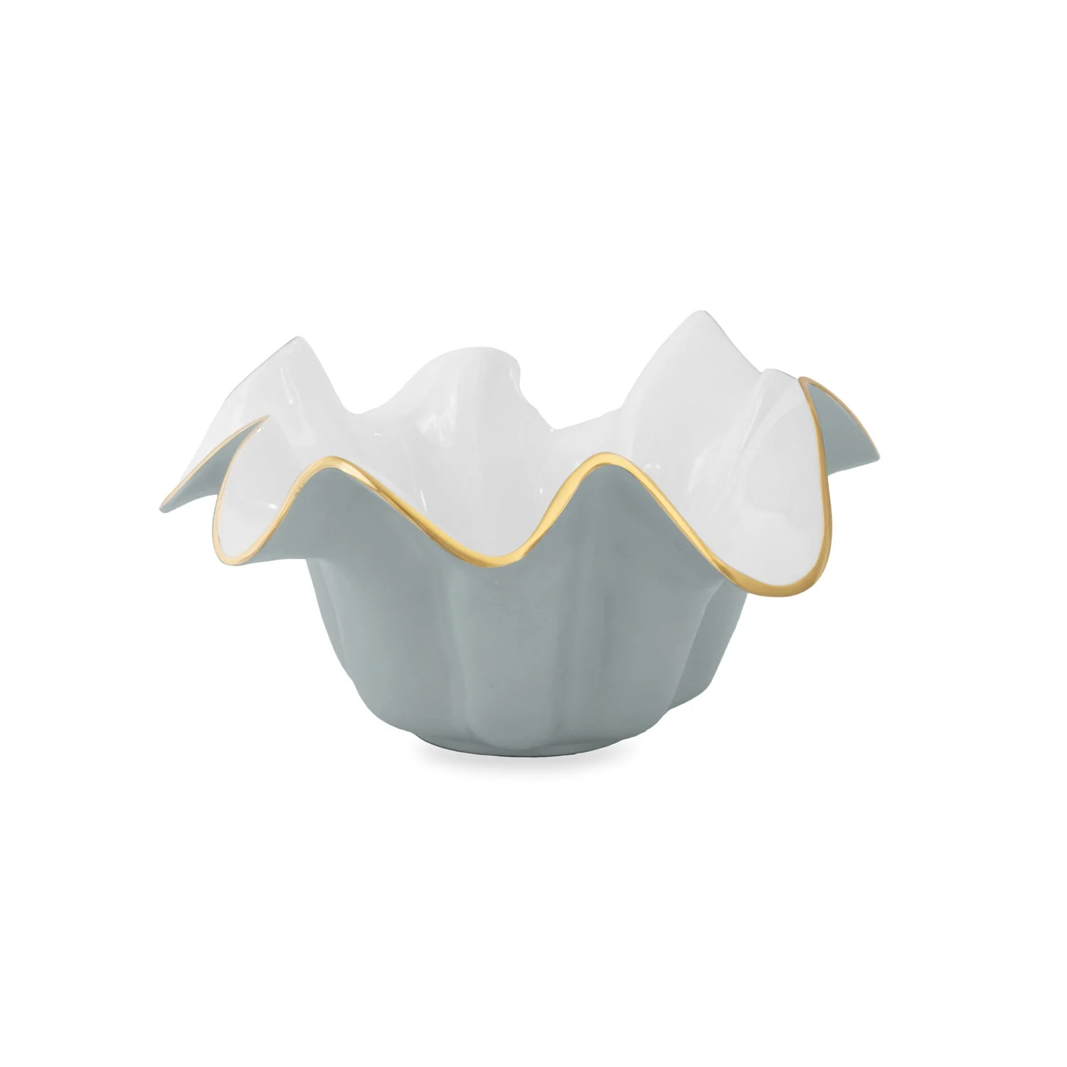 Beatriz Ball ENCANTO Medium Medusa Bowl Slate and White
