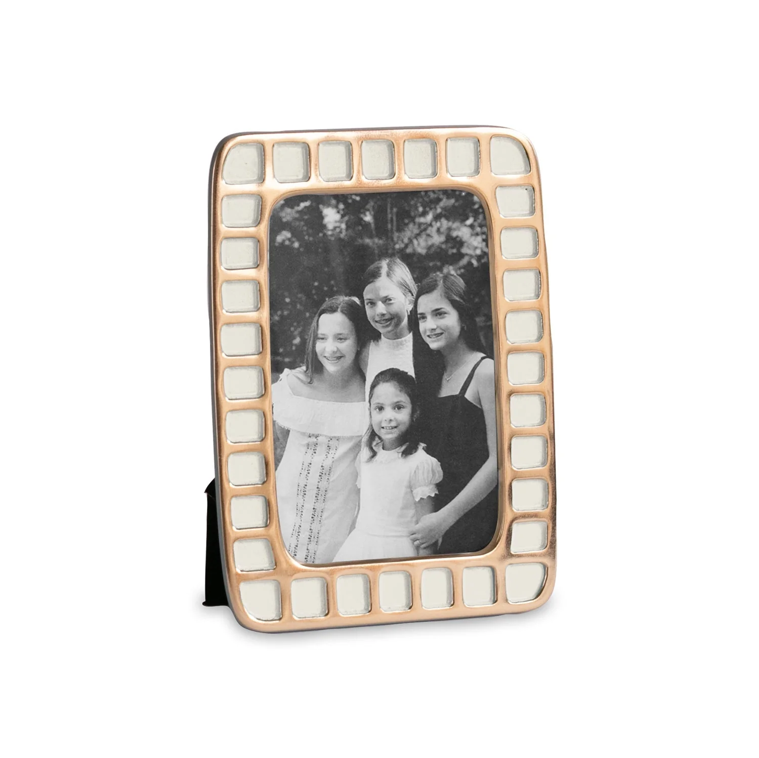 Beatriz Ball ENCANTO Mosaic 5"x 7" Frame (Cream)
