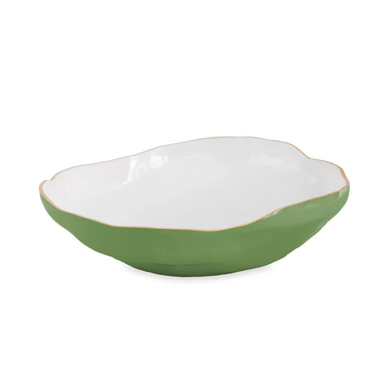 Beatriz Ball ENCANTO Nuevo Large Bowl Leaf Green & White