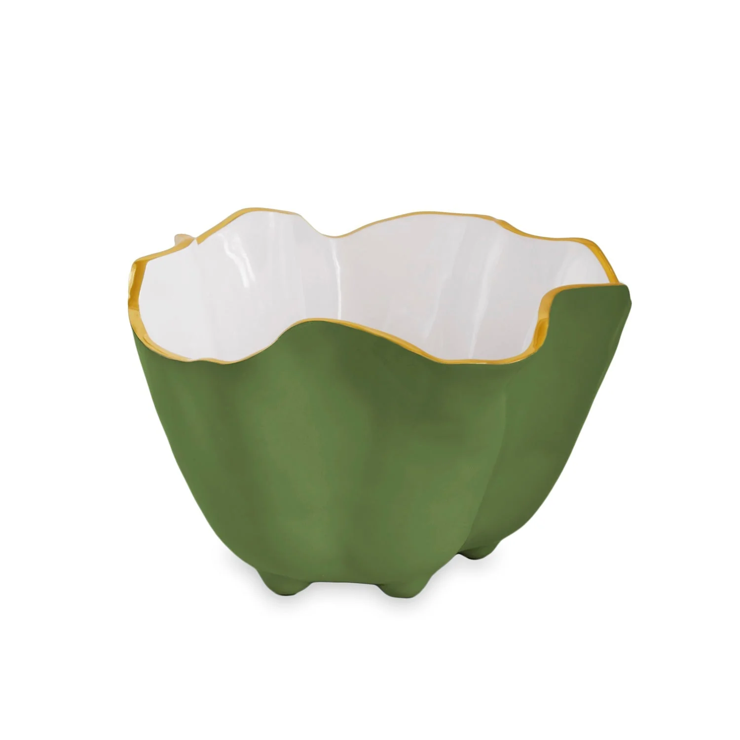 Beatriz Ball ENCANTO Onyx Ice Bucket Leaf Green and White - Image 2