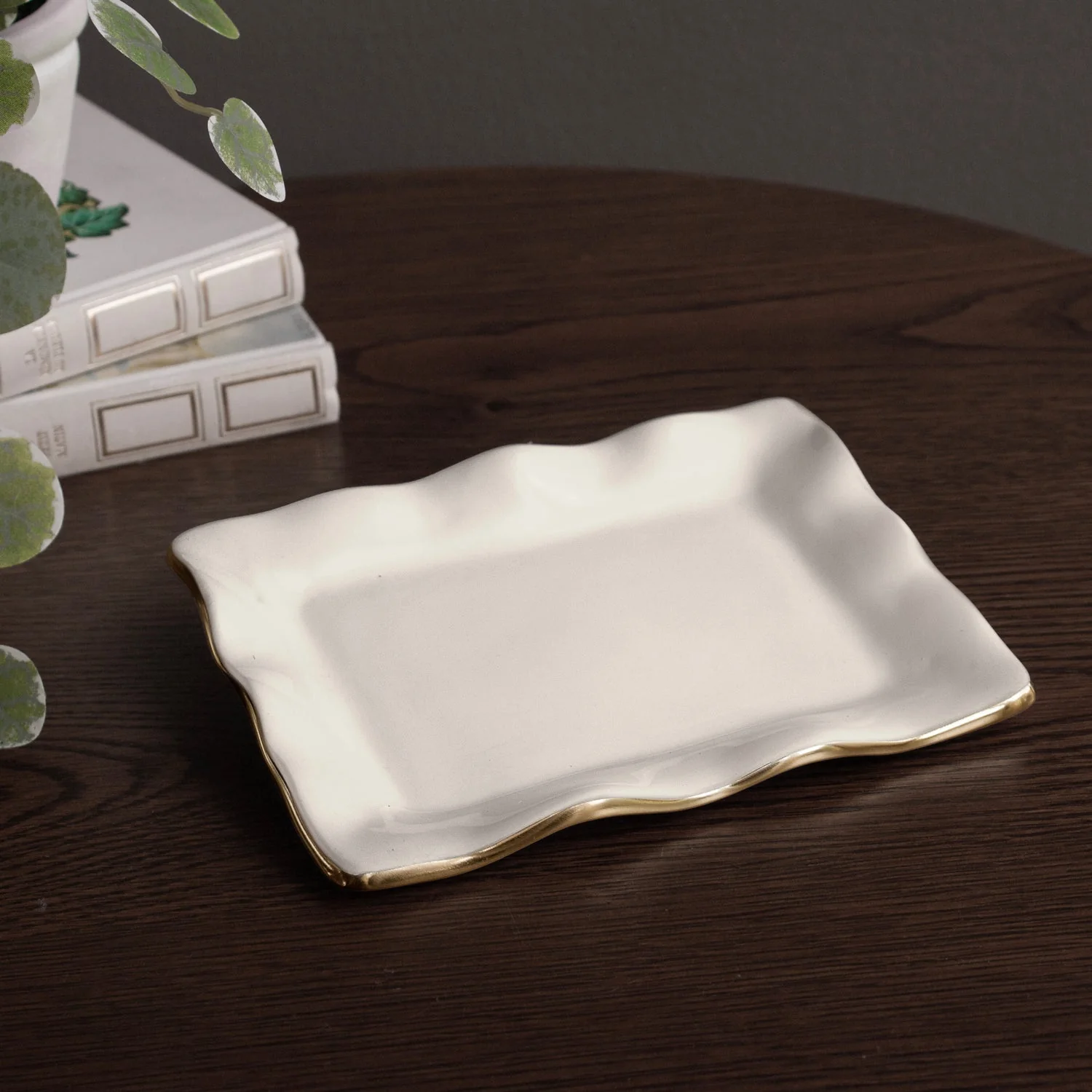 Beatriz Ball ENCANTO Vento Small Rectangular Tray (Cream) - Image 4