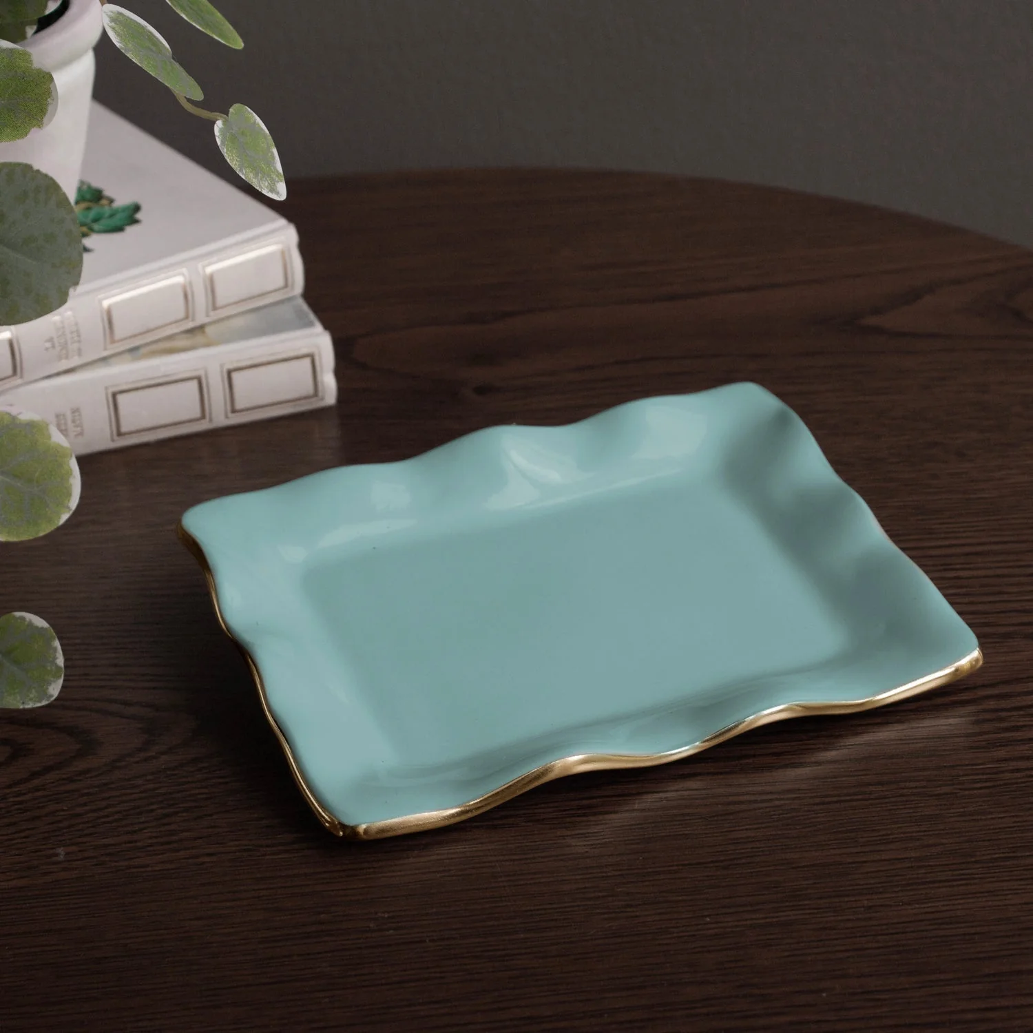 Beatriz Ball ENCANTO Vento Small Rectangular Tray (Turquoise) - Image 4
