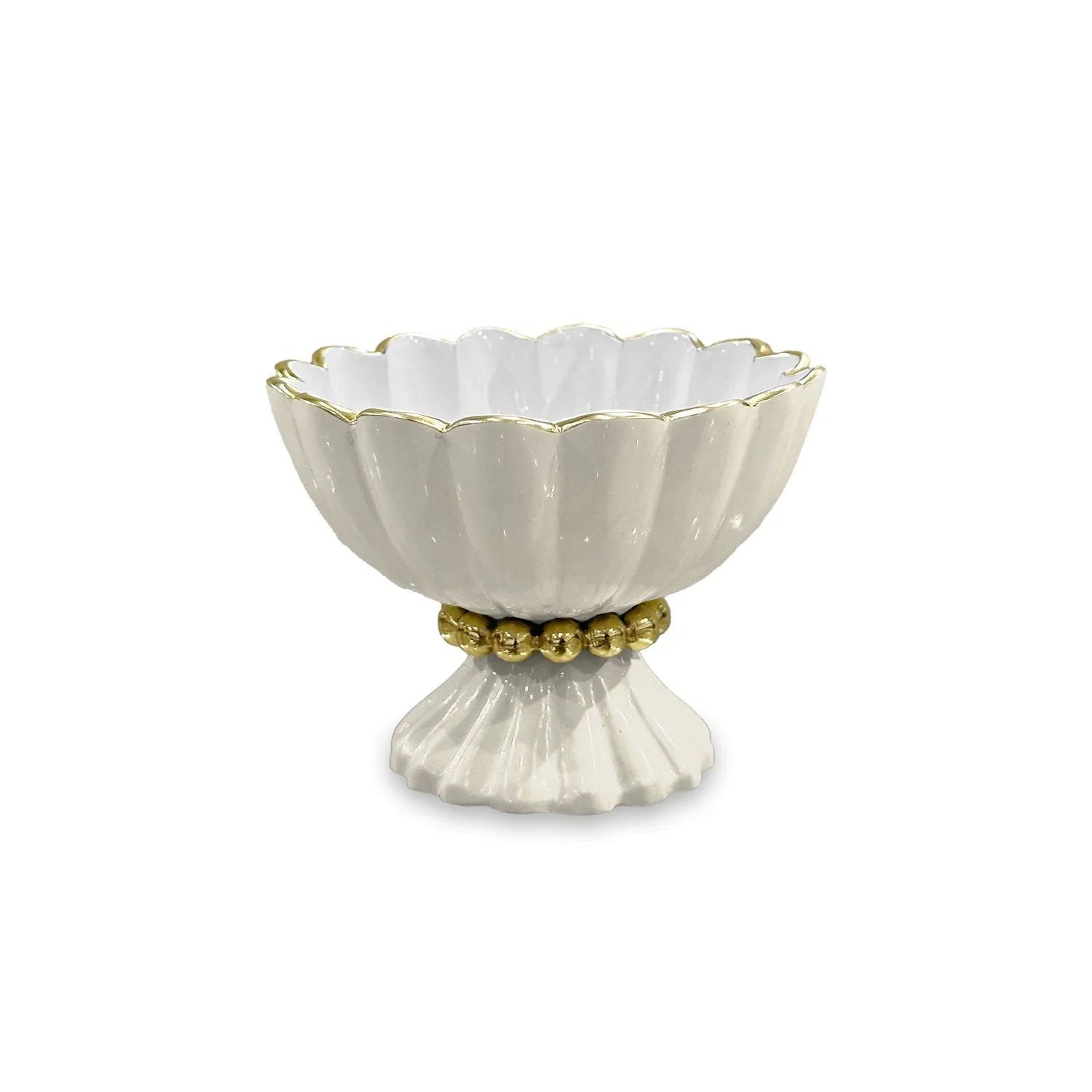 Beatriz Ball ENCANTO Vienna Mini Pedestal with Spoon (Cream and White)