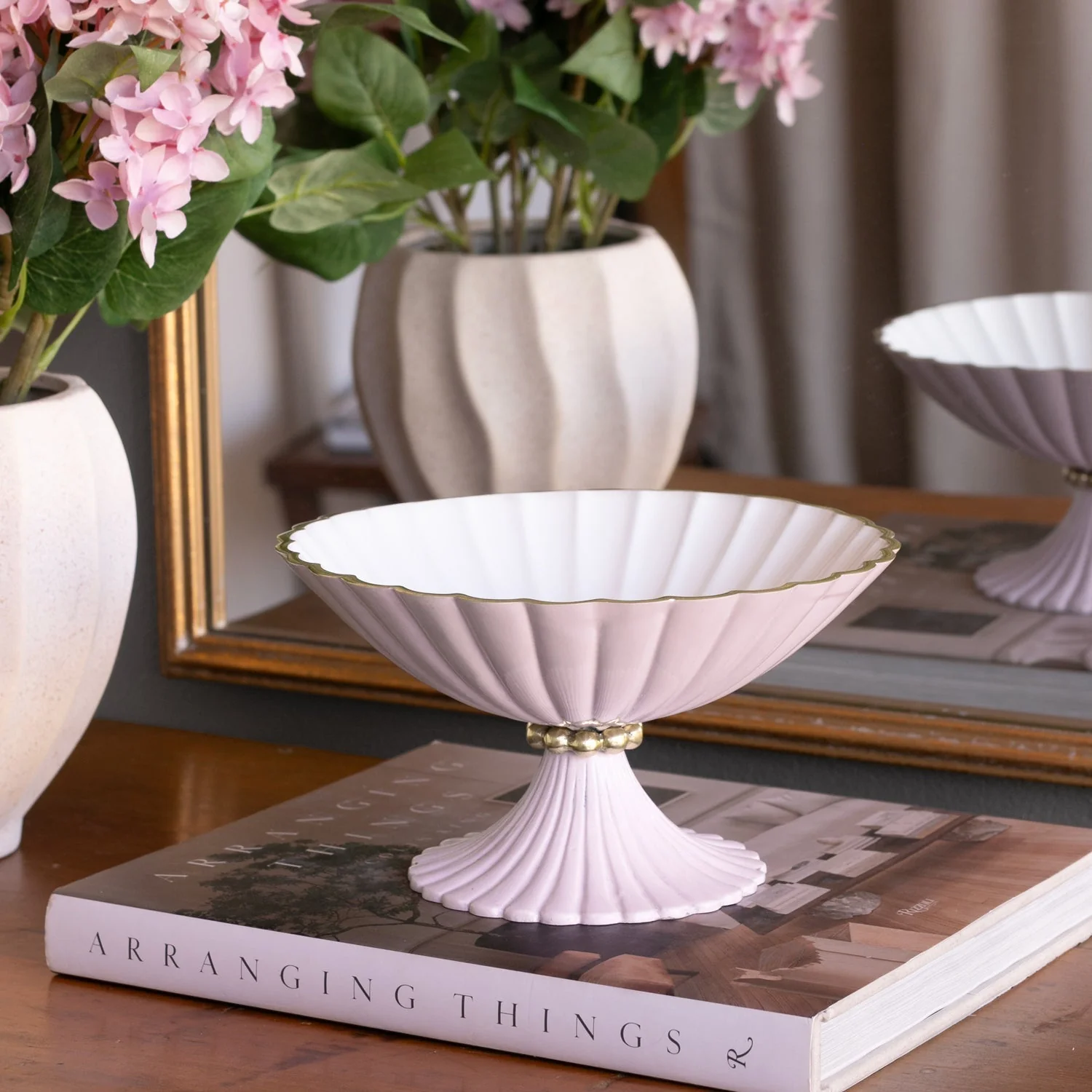 Beatriz Ball ENCANTO Vienna Small Pedestal (Camellia and White) - Image 3
