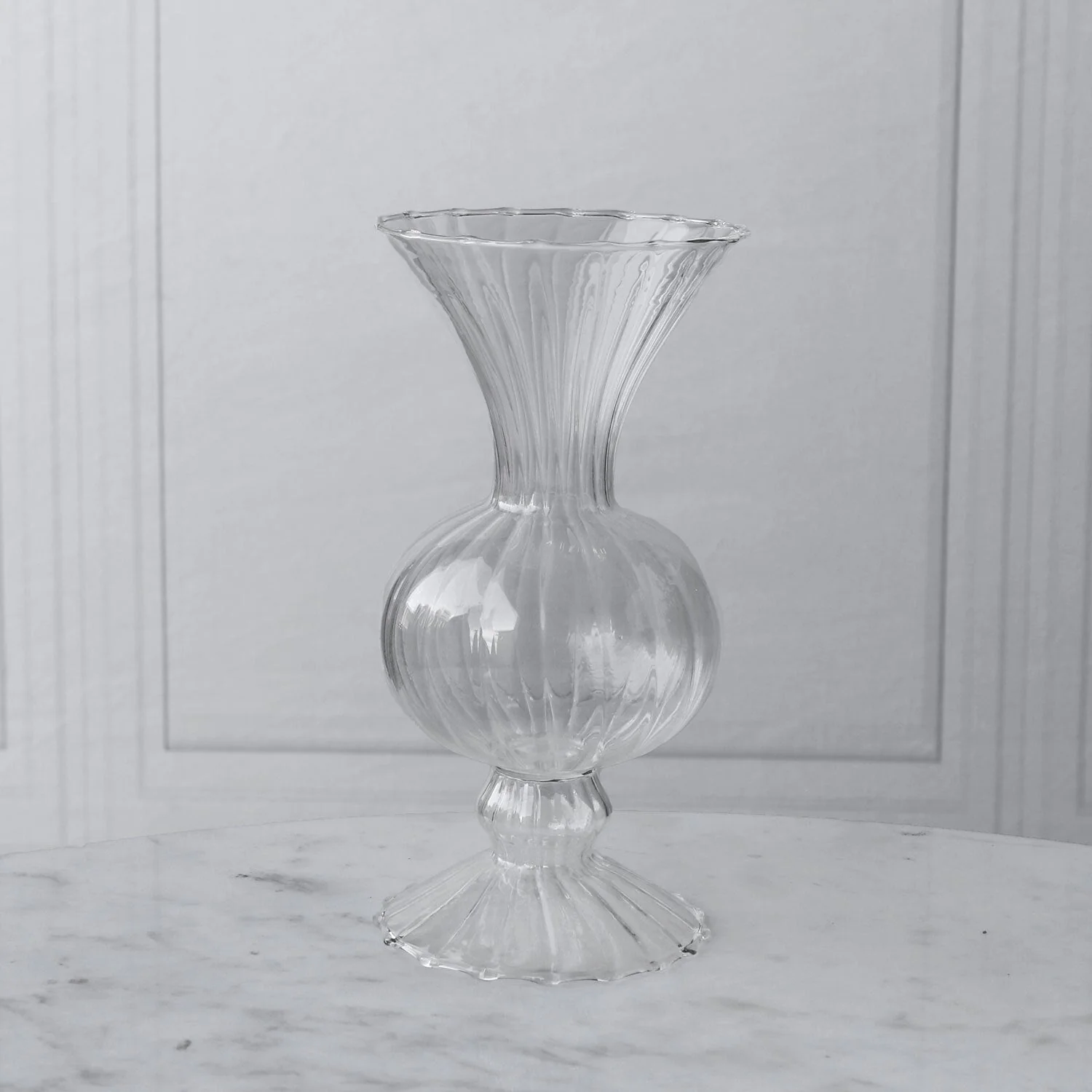 Beatriz Ball GLASS Cambridge Flora Flower Vase Set of 2 (Clear)