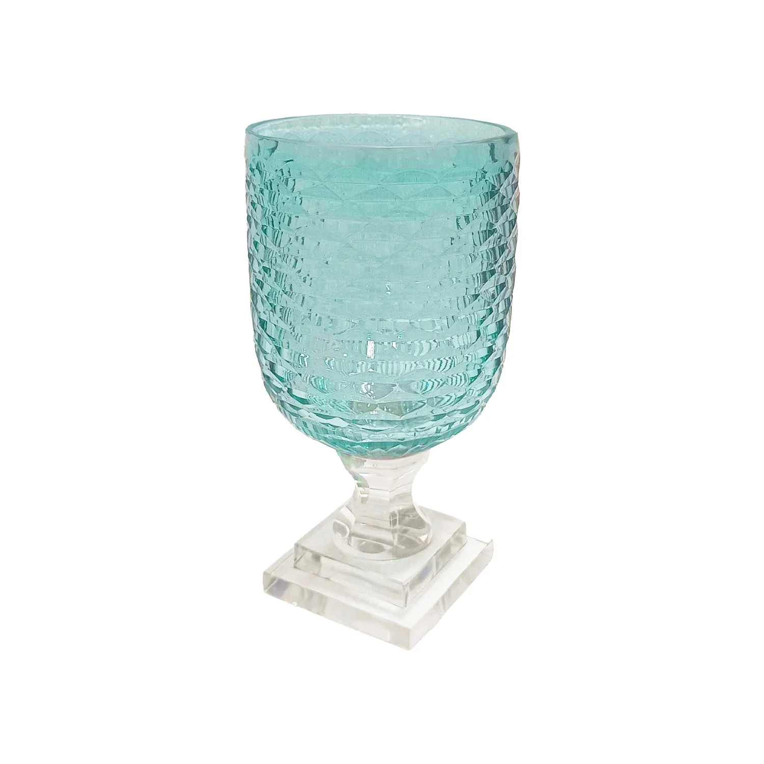 Beatriz Ball GLASS Eclat Small Hurricane Pale Blue & Clear - Image 2