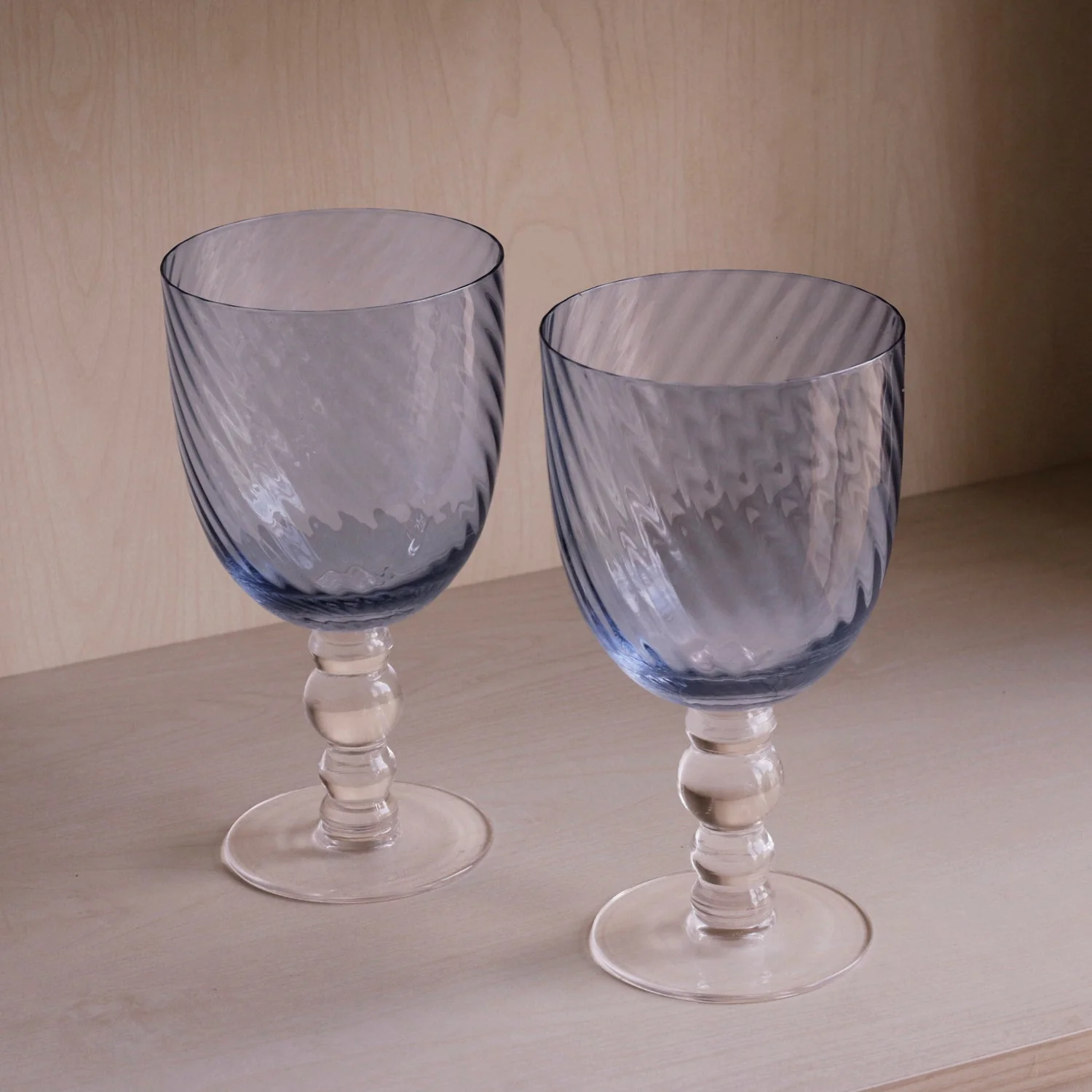 Beatriz Ball GLASS French Swirl All Purpose Set of 4 (Blue) - Image 4