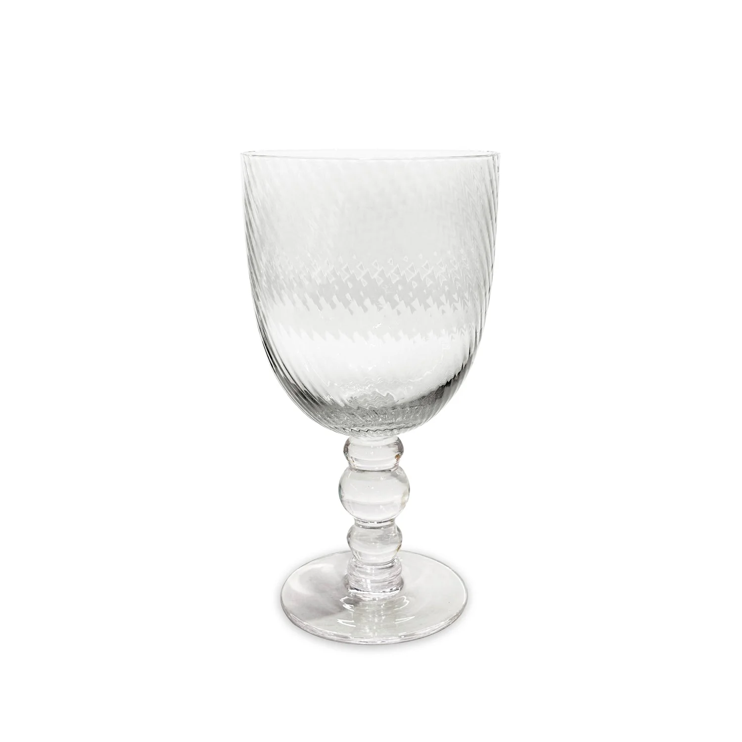 Beatriz Ball GLASS French Swirl All Purpose Set of 4 (Clear)