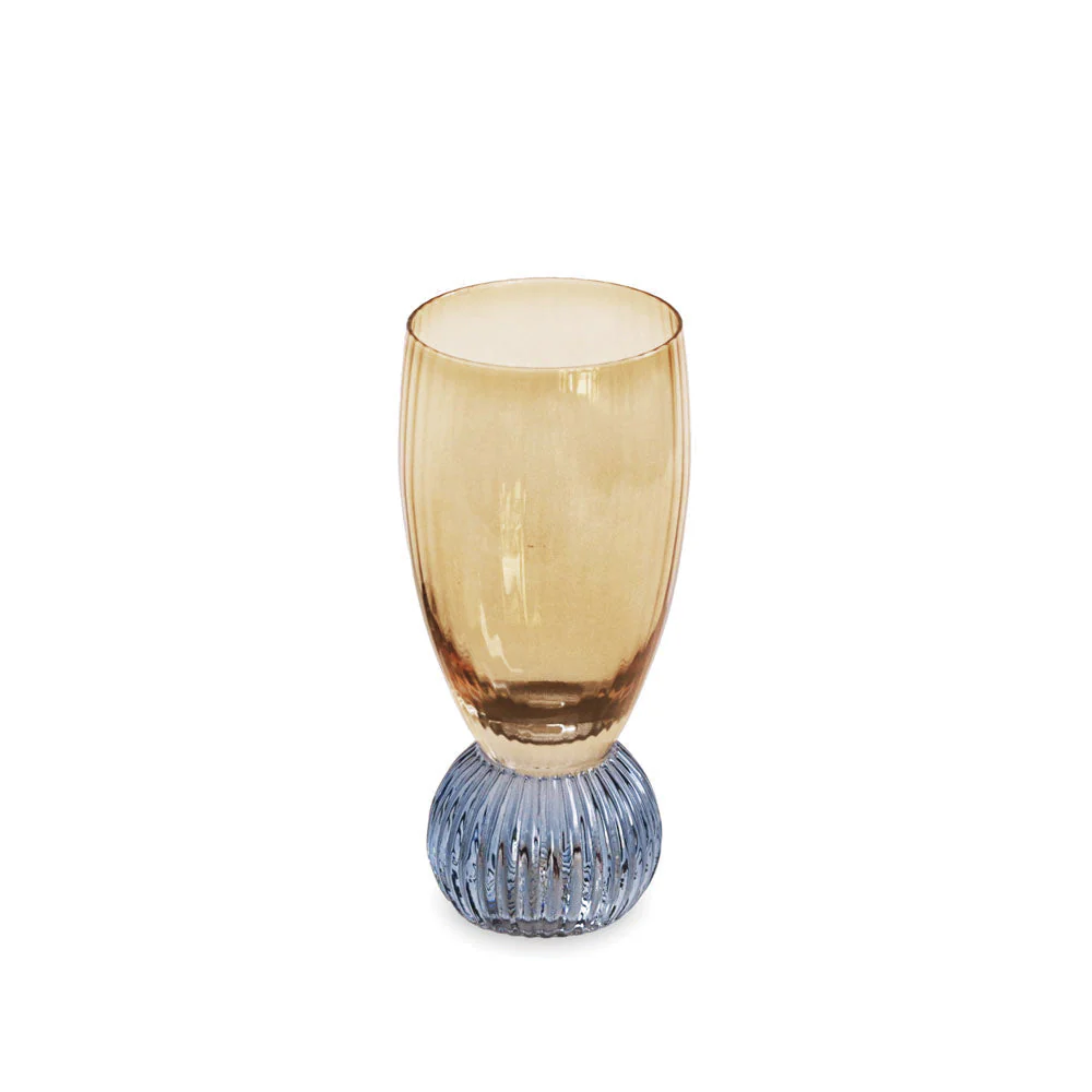 Beatriz Ball GLASS Venice Shot Glass Set of 4 (Amber and Blue ) - Image 2