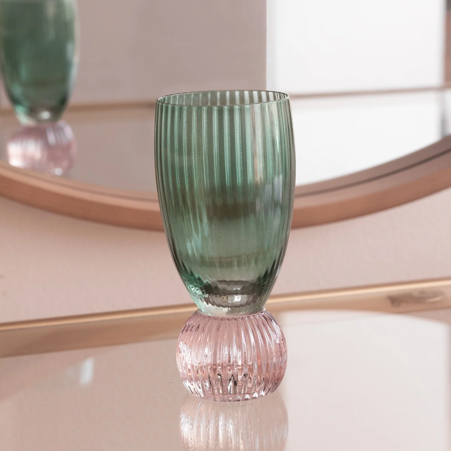 Beatriz Ball GLASS Venice Shot Glass Set of 4 (Green and Lavender)