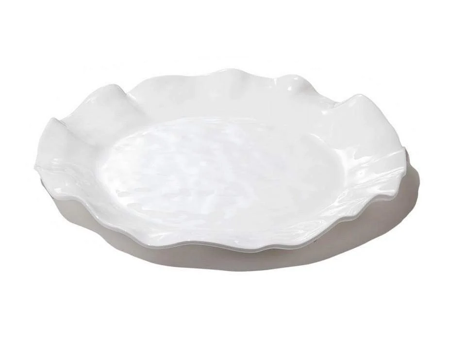 Beatriz Ball Vida Melamine Havana Round Platter White