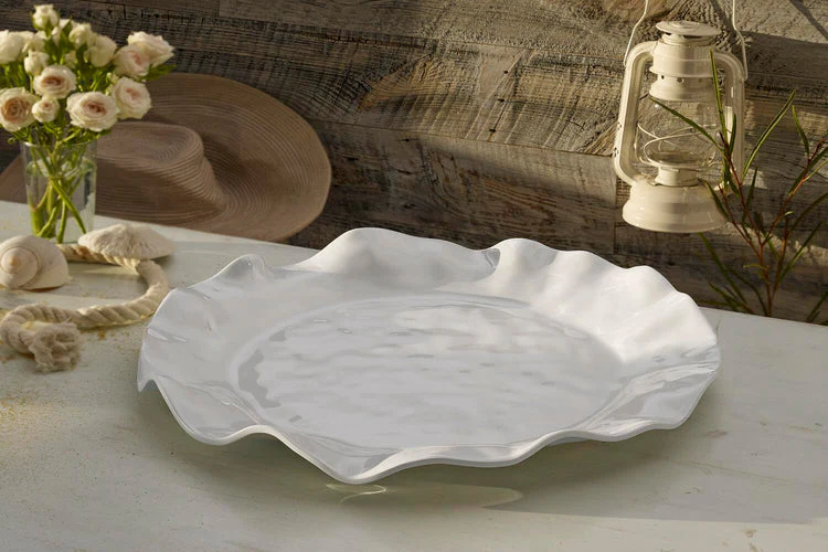 Beatriz Ball Vida Melamine Havana Round Platter White - Image 2
