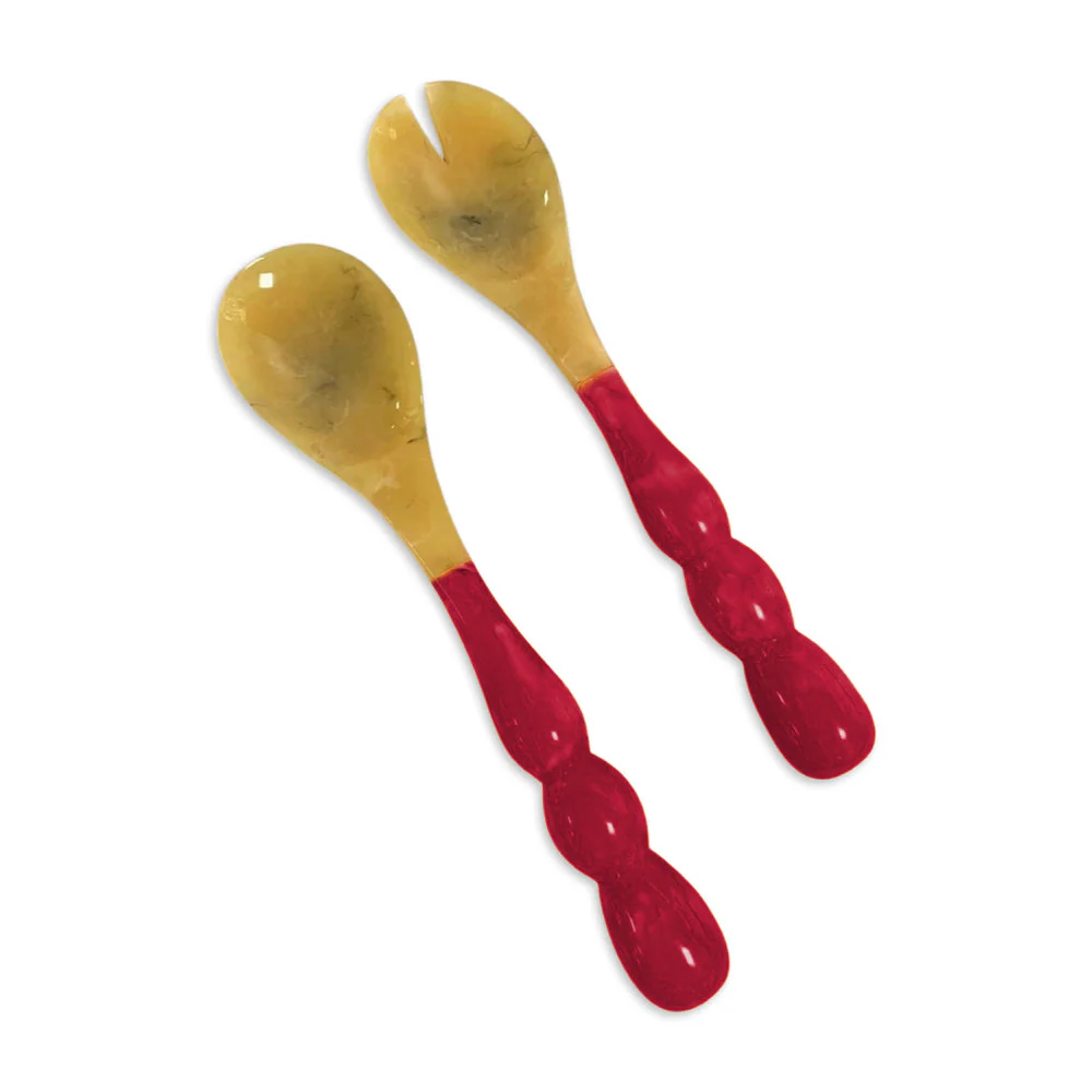 Beatriz Ball RESIN Rio Bubble Salad Servers (Pink) - Image 2