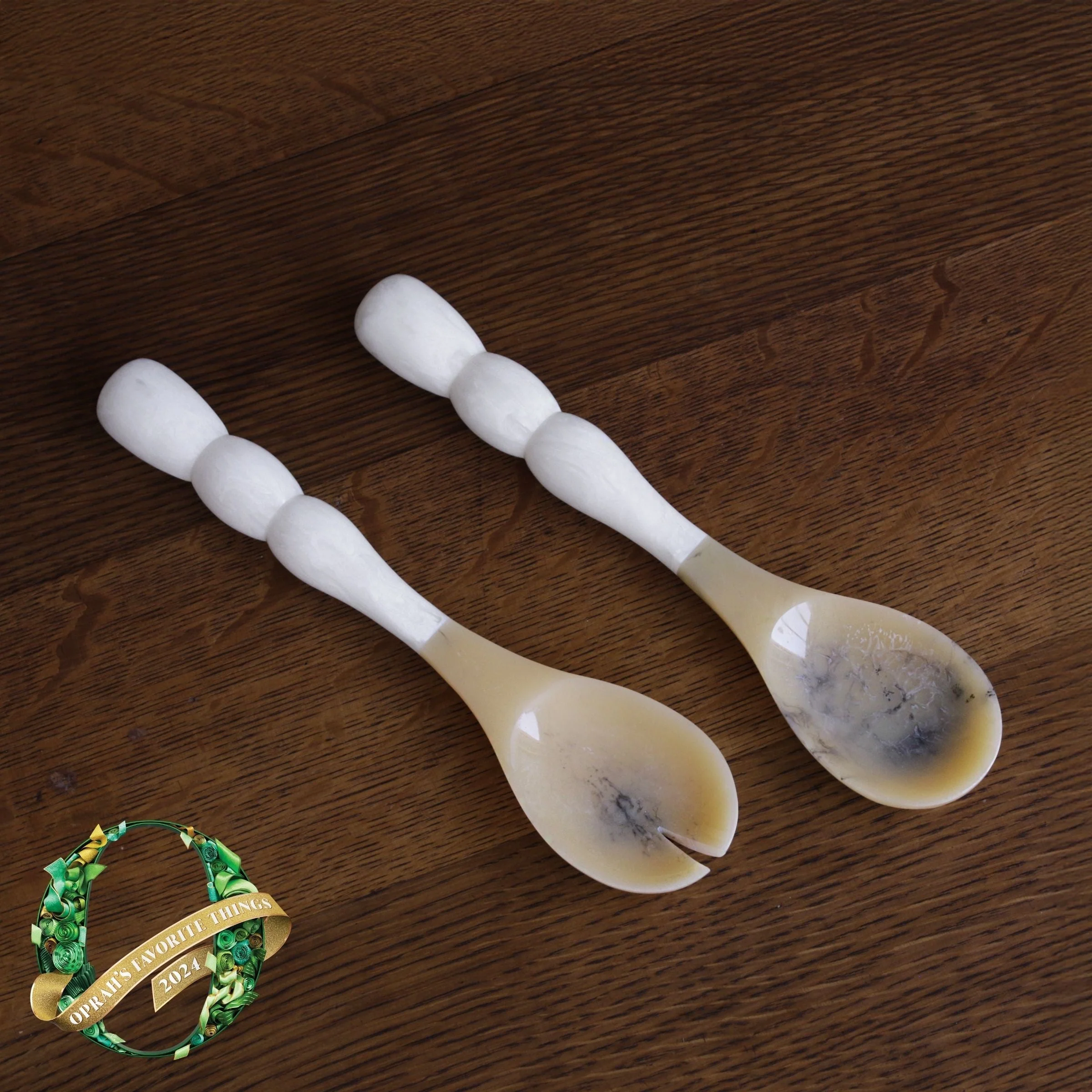 Beatriz Ball RESIN Rio Bubble Salad Servers (White)