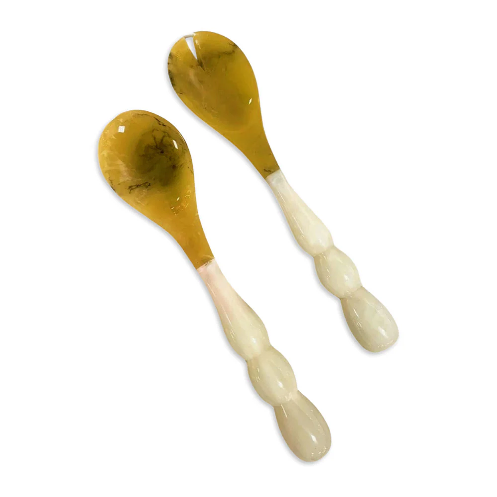 Beatriz Ball RESIN Rio Bubble Salad Servers (White) - Image 2