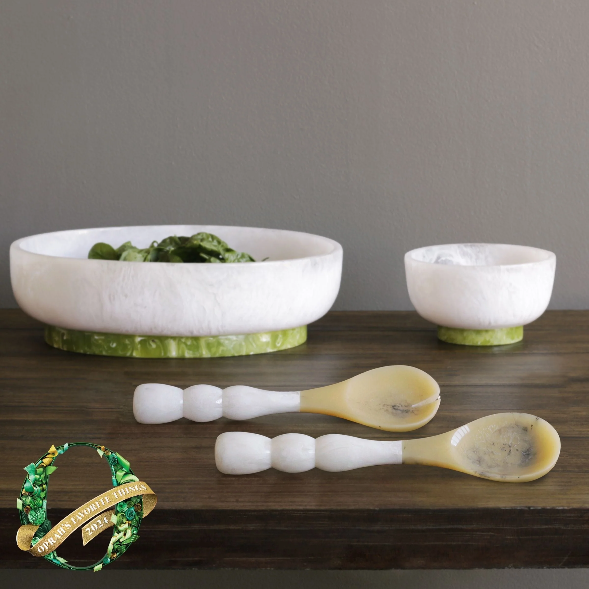 Beatriz Ball RESIN Rio Bubble Salad Servers (White) - Image 3