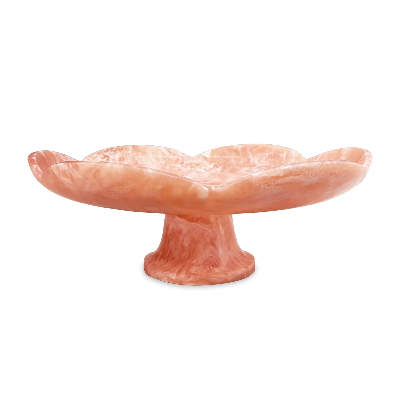 Beatriz Ball RESIN Amelia Pedestal Cake Plate (Peach)