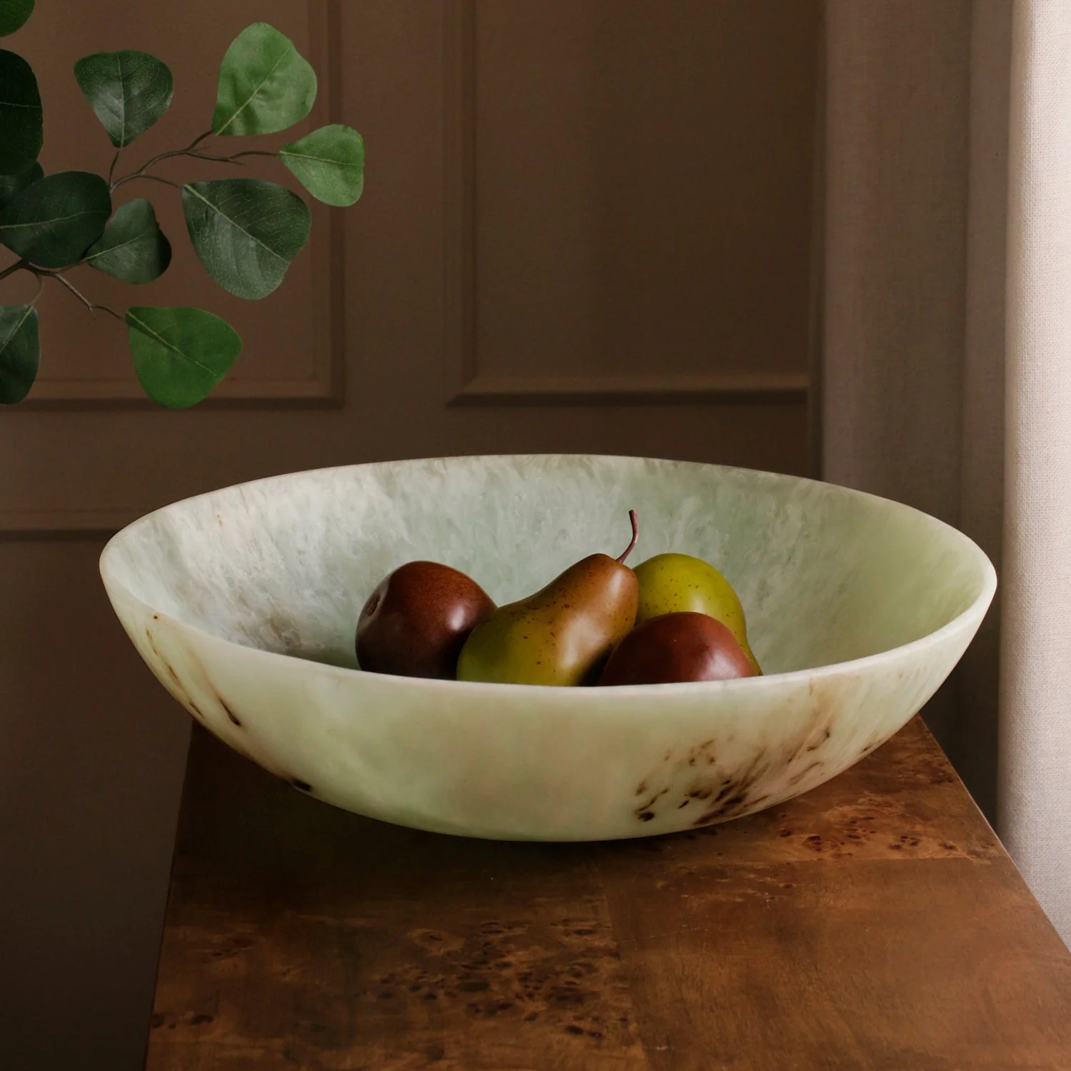 Beatriz Ball RESIN Giada Centerpiece Jade Swirl - Image 3