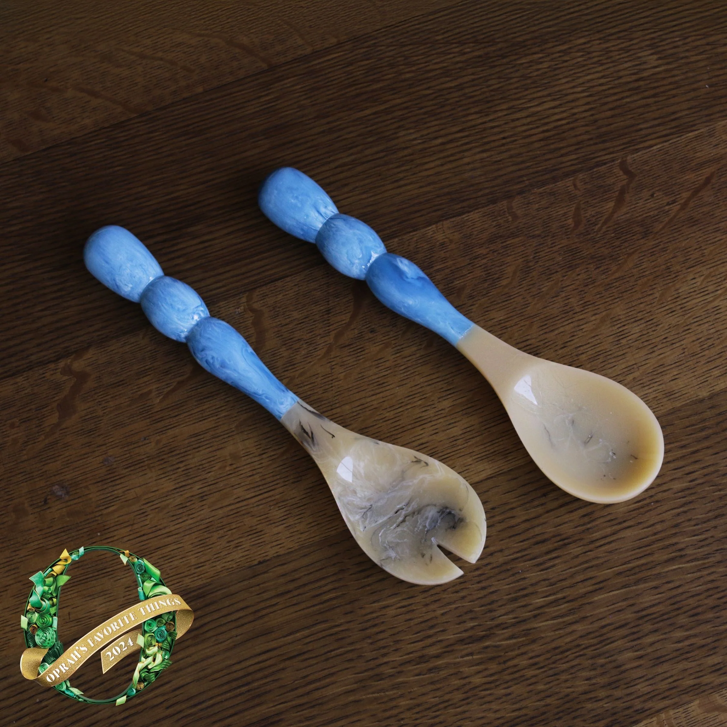 Beatriz Ball RESIN Rio Bubble Salad Servers (Blue)