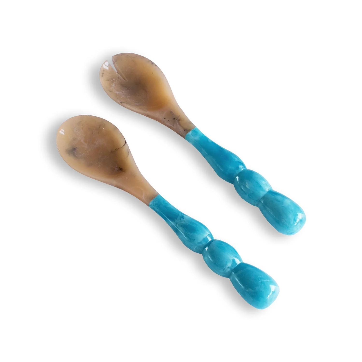 Beatriz Ball RESIN Rio Bubble Salad Servers (Turquoise)