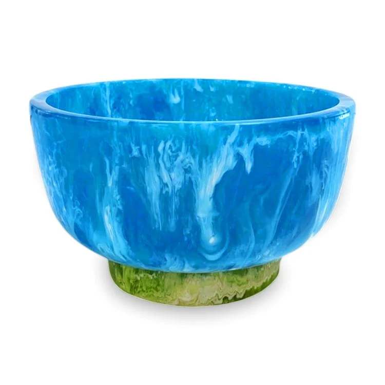 Beatriz Ball RESIN Rio Small Bowl with Base (Blue and Green)