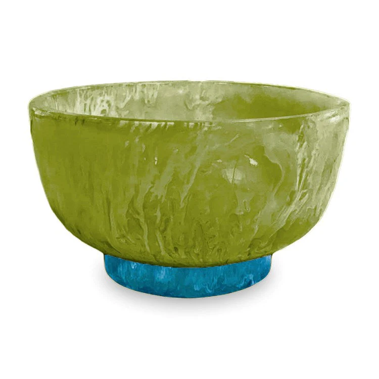 Beatriz Ball RESIN Rio Small Bowl with Base (Green and Blue)