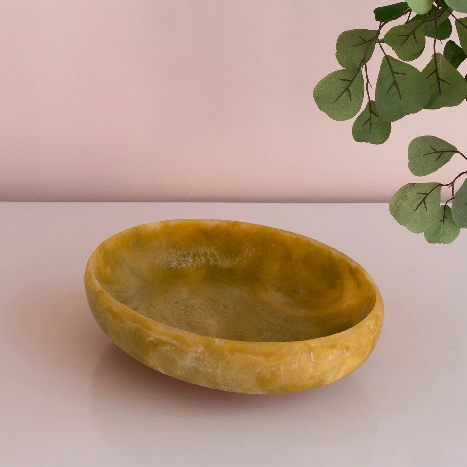 Beatriz Ball RESIN Sorbert Large Oval Bowl Matcha - Image 3